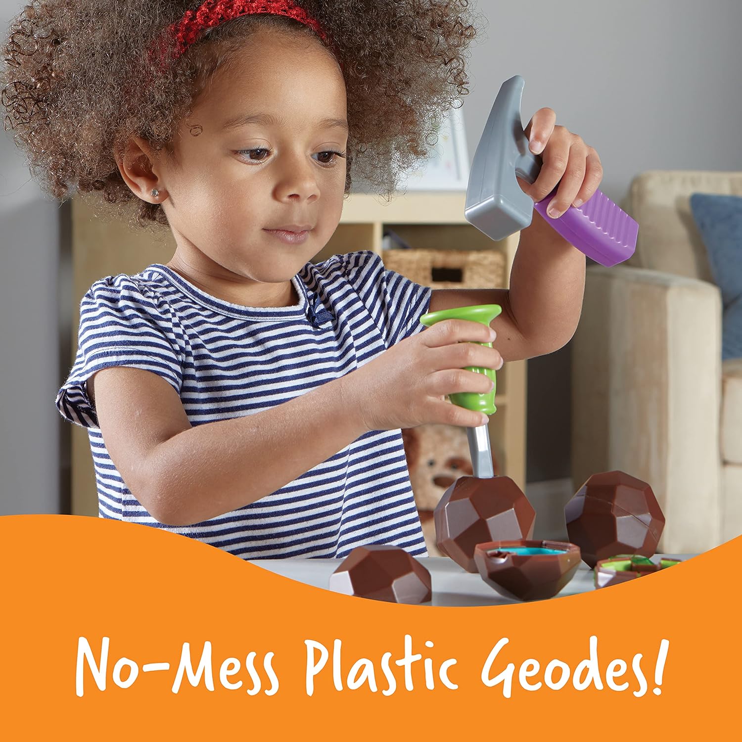 Learning Resources Rock 'n' Gem Surprise - Educational Playset for Sorting, Matching & Counting (Ages 3+) 8