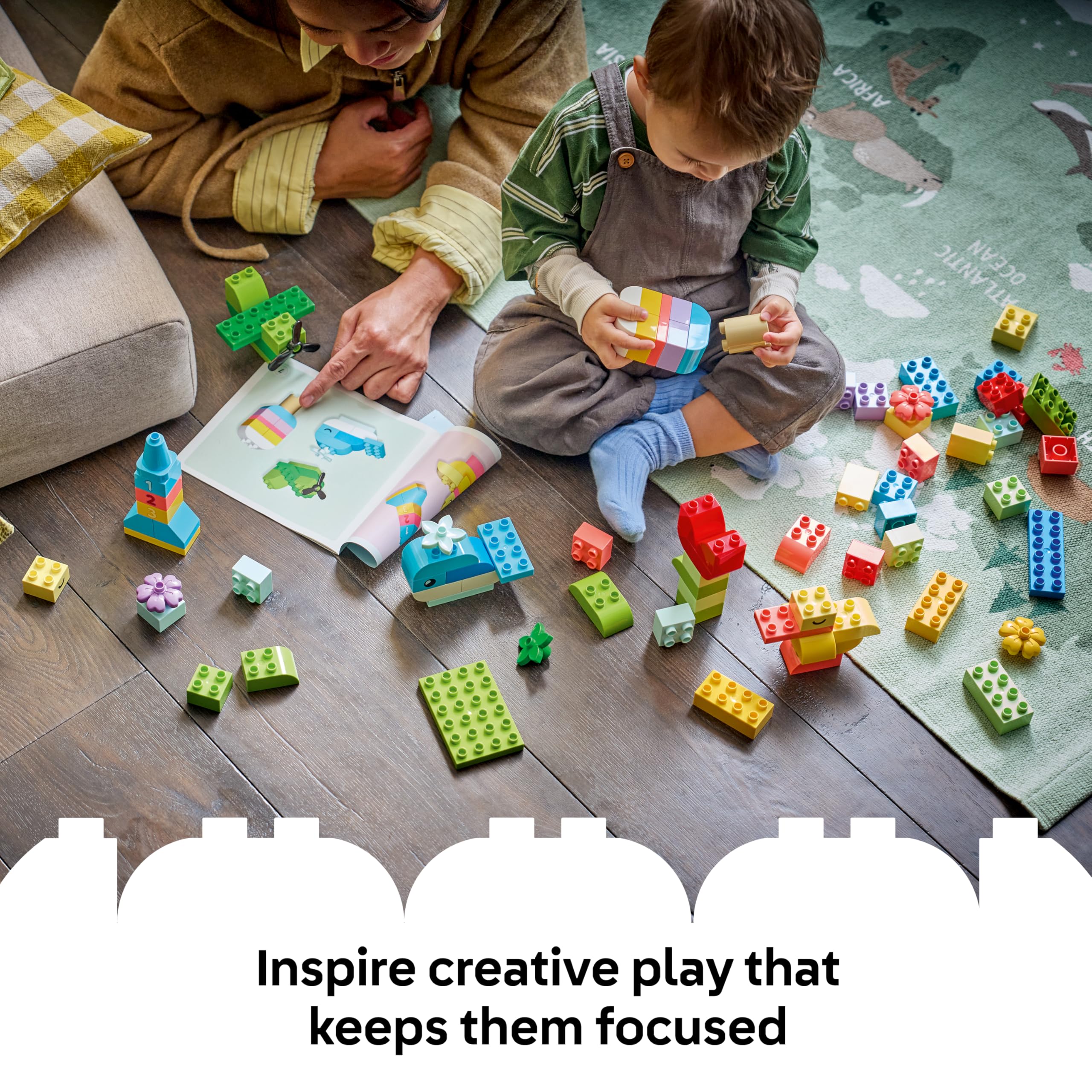LEGO DUPLO Colourful Creative Box - 80 Bricks | Ages 1.5+ | Educational Building Set 3