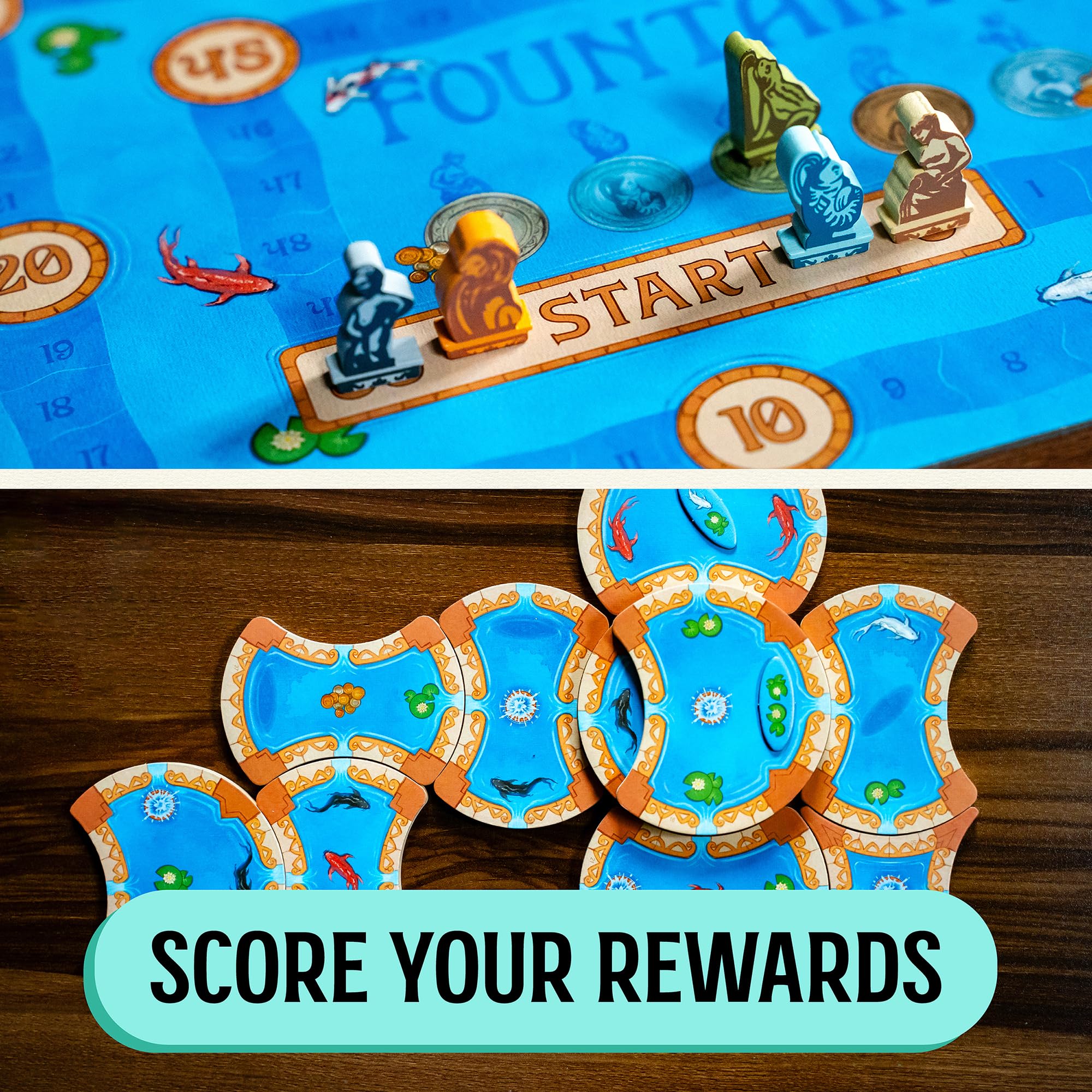 USAopoly Fountains Board Game 6