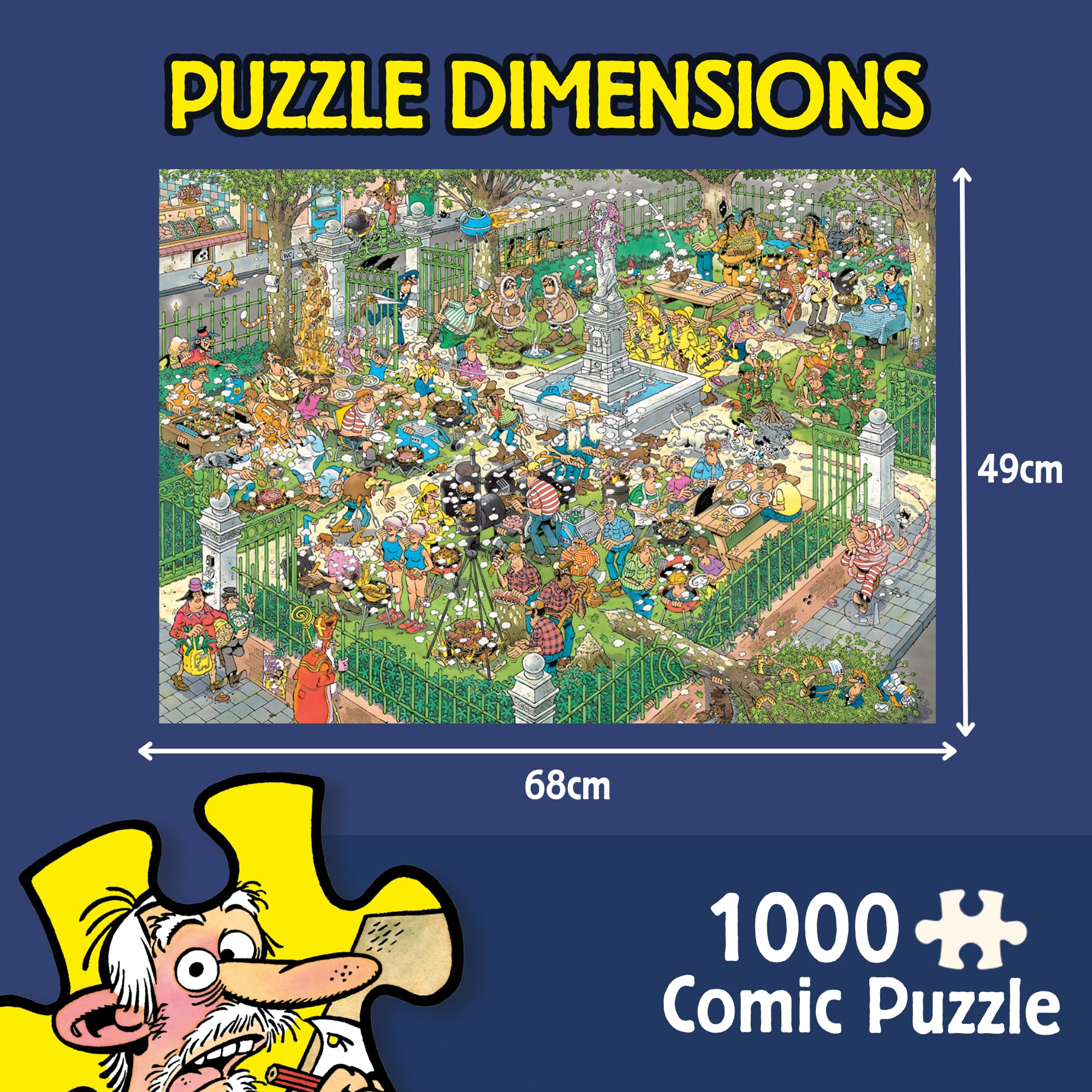 Jan van Haasteren BBQ Party! - 1000 Piece Jigsaw Puzzle | Adults 14+ | 68 x 49cm