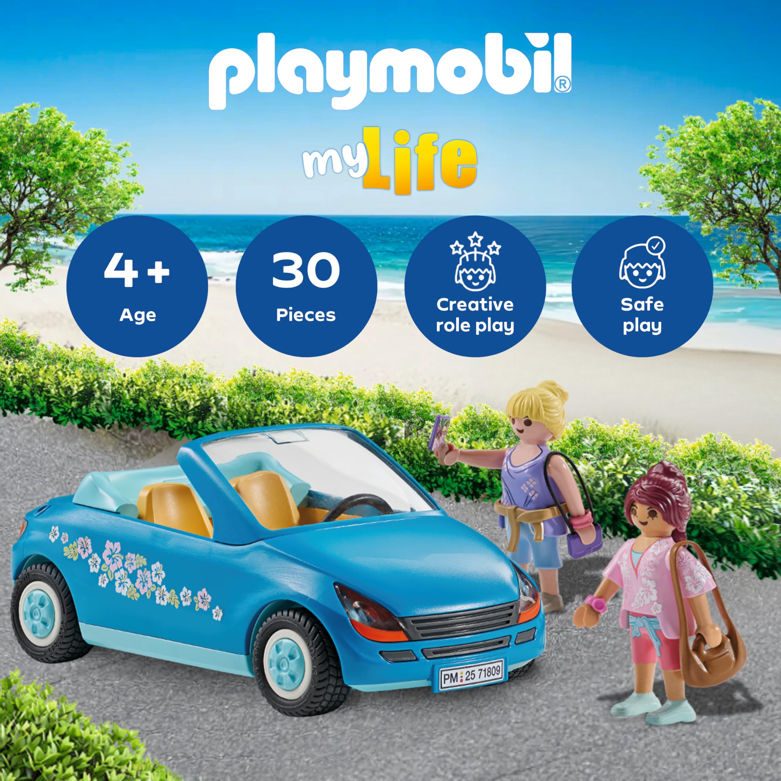 PLAYMOBIL Convertible Adventure 71809 - Toy Car Playset for Kids 4+ 12