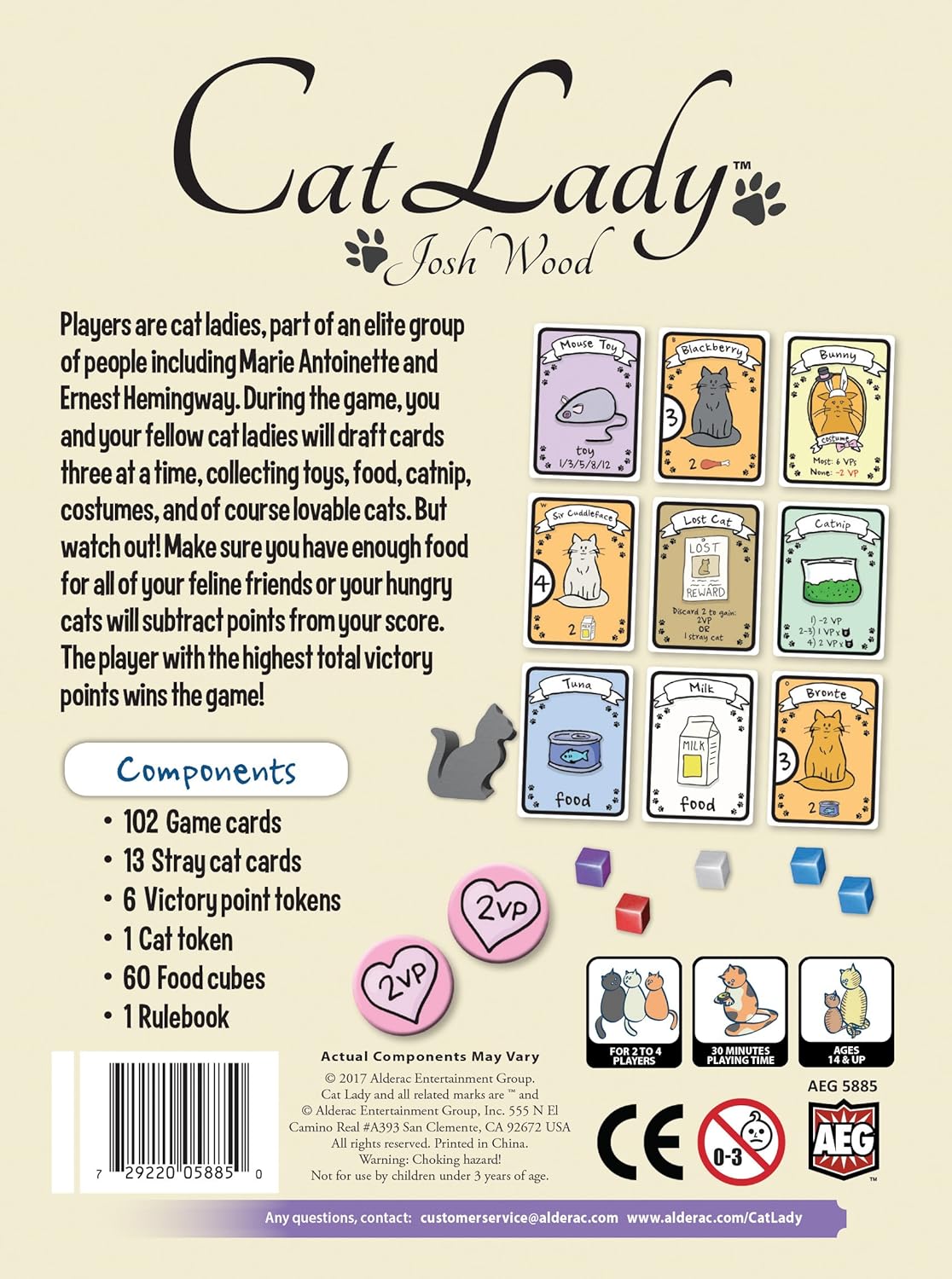 Alderac Entertainment Group Cat Lady Board Game