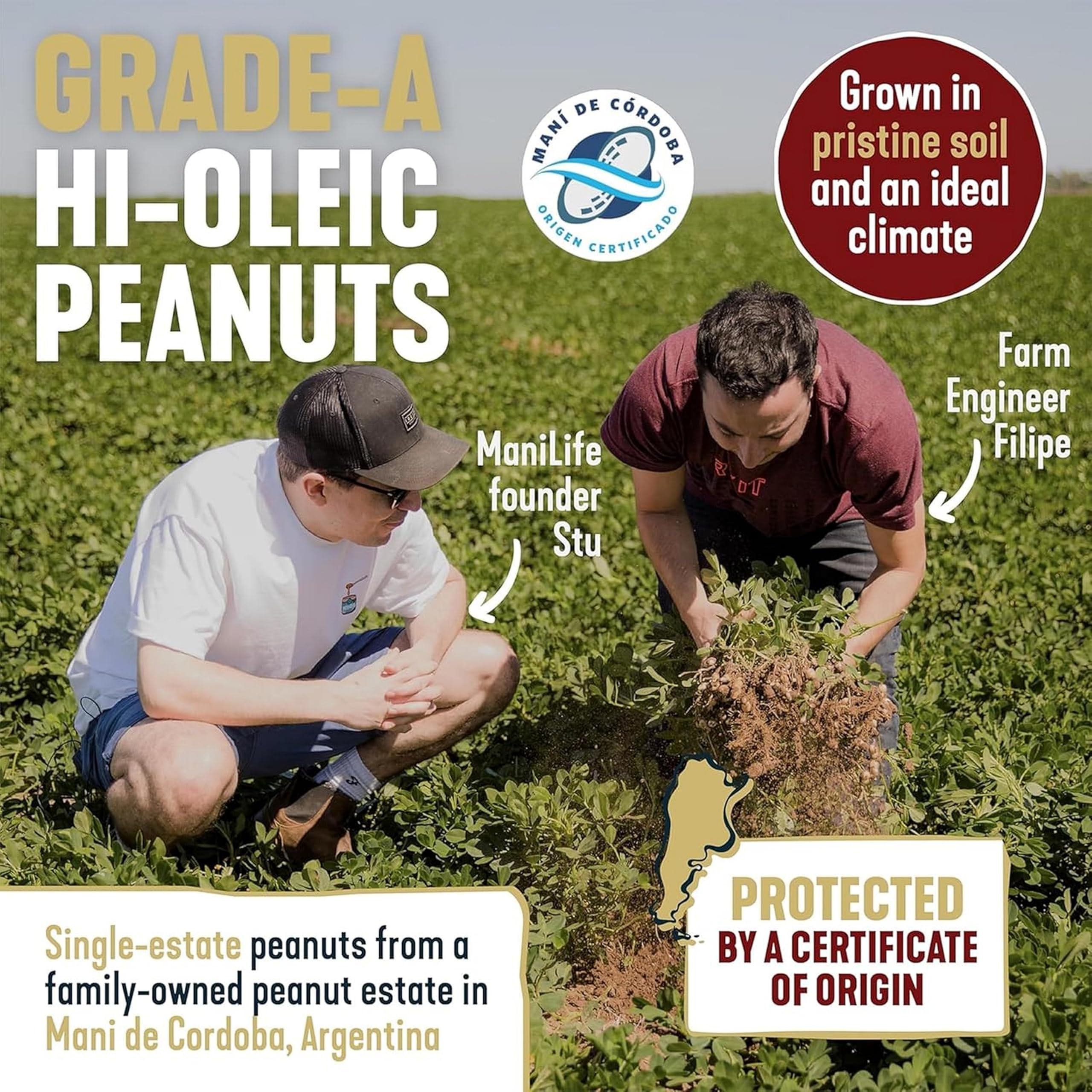 ManiLife Deep Roast Crunchy Peanut Butter, 900g - Single Origin Argentine Peanuts, No Palm Oil, No Added Sugar, Vegan 7