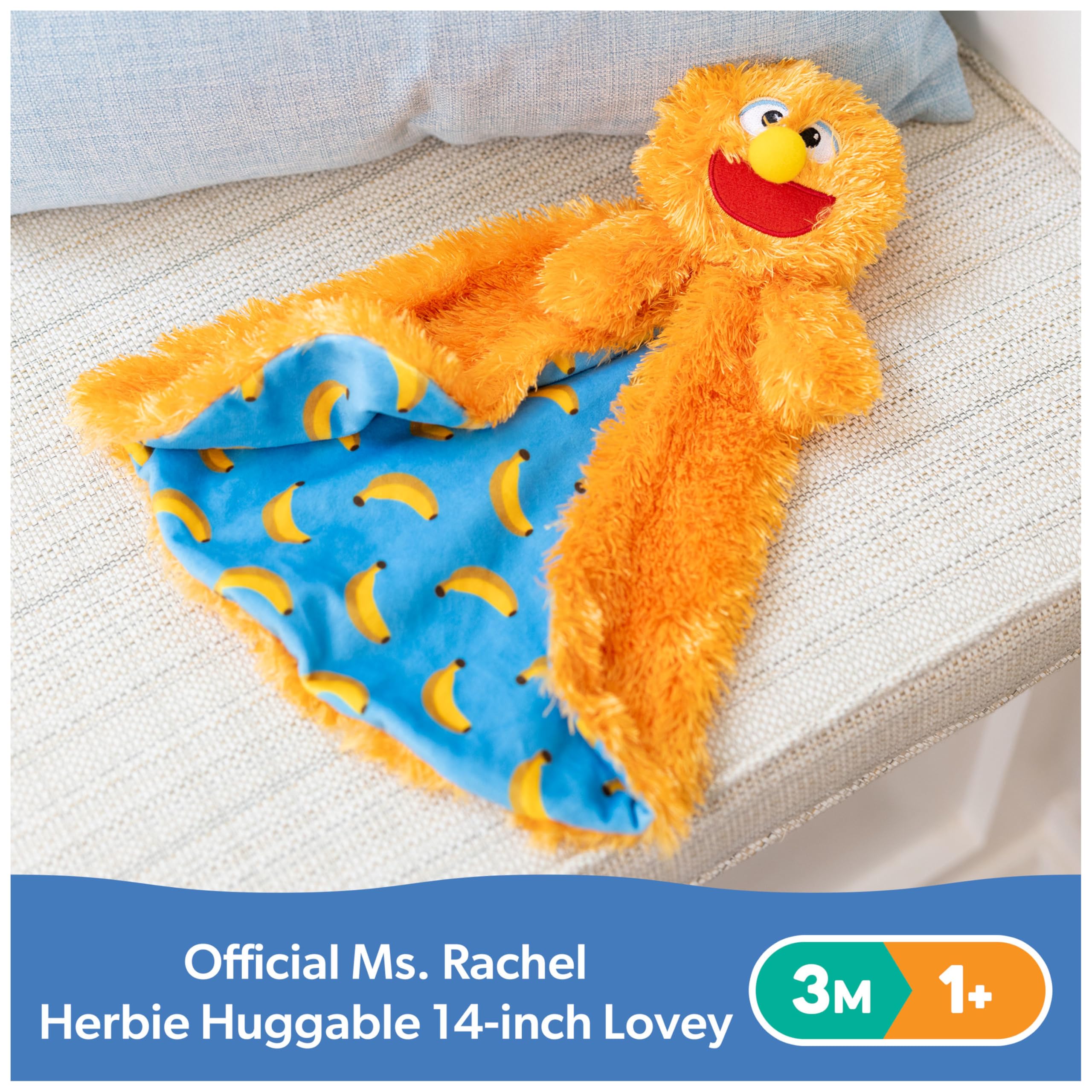 Ms. Rachel Herbie Huggable Lovey - Double-Sided Soft Blanket for Babies 3M+ 8