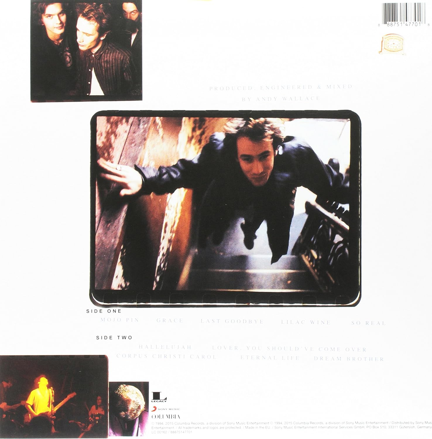 Jeff Buckley - Grace [Vinyl] 2015 Sony Legacy Reissue