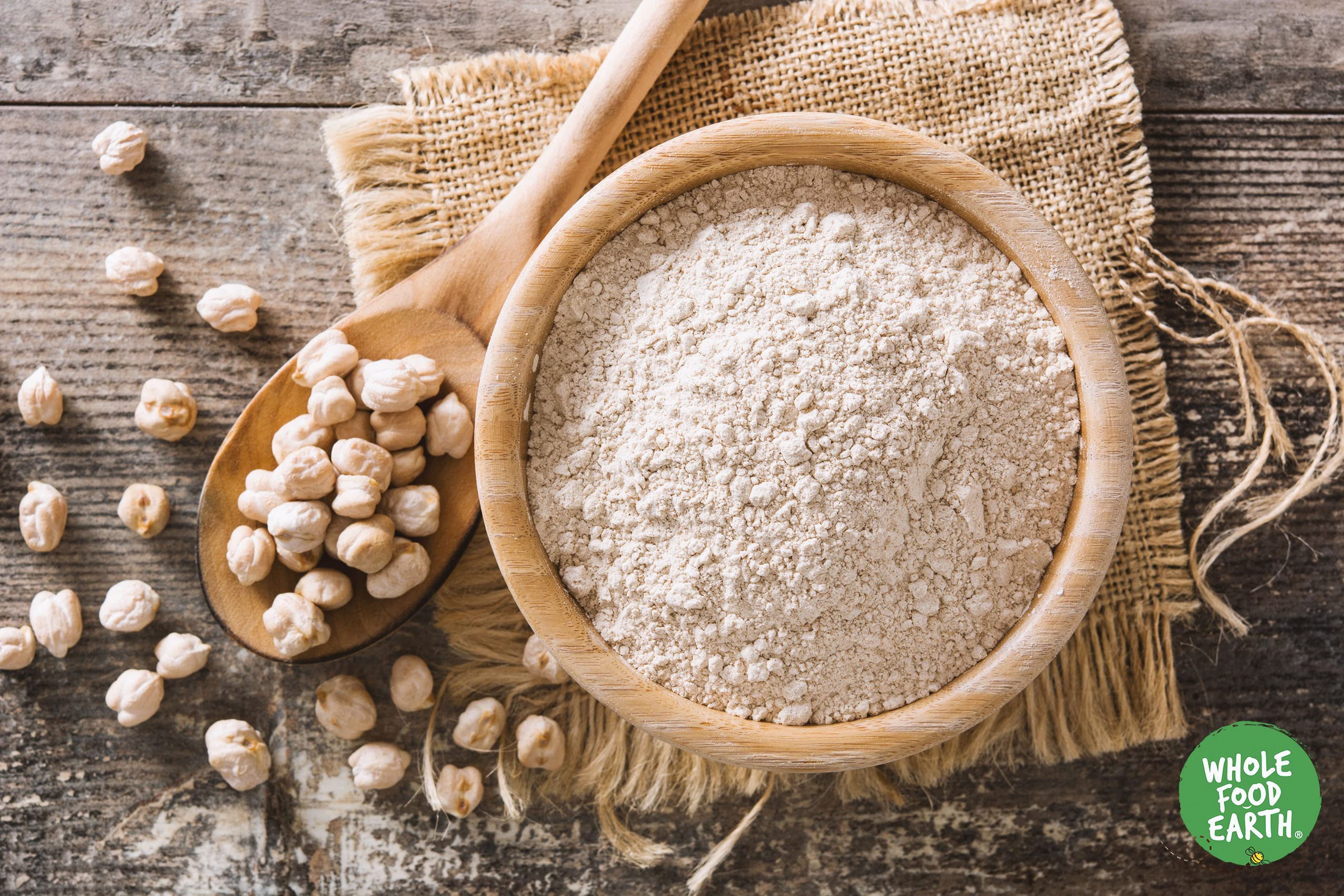 Wholefood Earth Bio-Kichererbsenmehl (Kichererbsenmehl) – 500 g 5