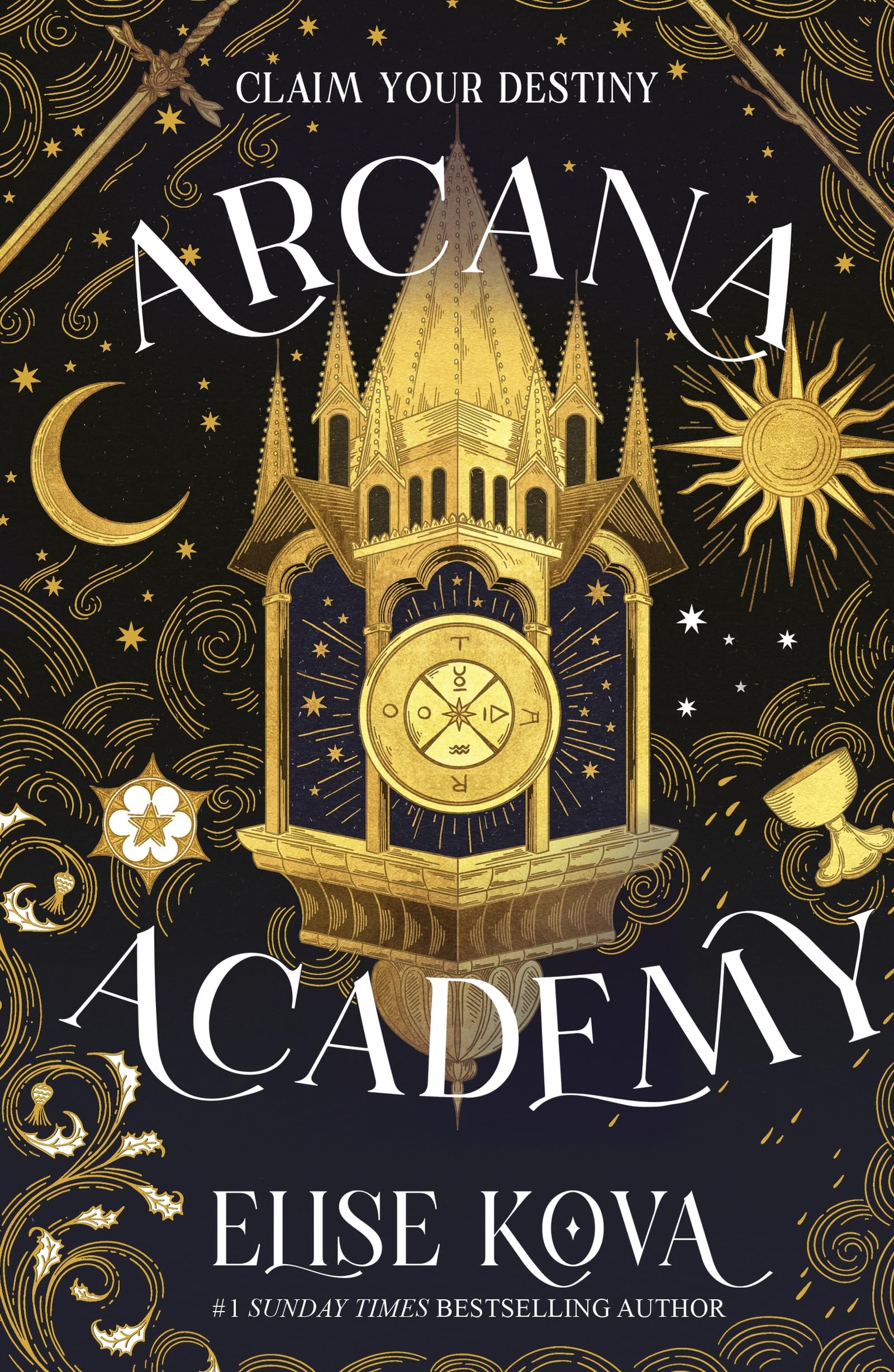 Arcana Academy: Book 1 by Elise Kova - Paranormal Fantasy Romance Paperback 1