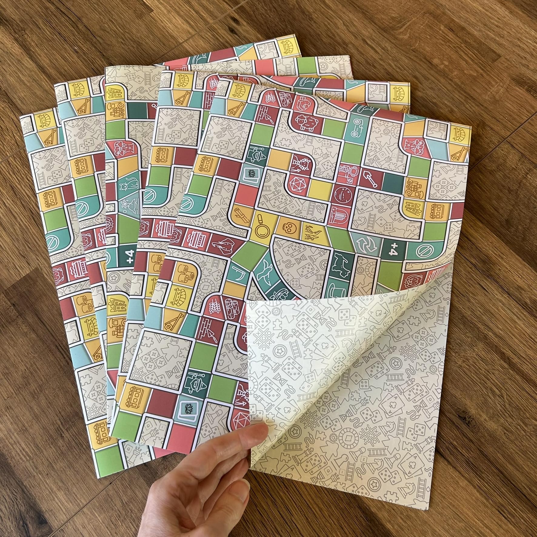 Loke Battle Mats Spot the Game Gift Wrap – Board Game-Themed Wrapping Paper (27" x 19") 4