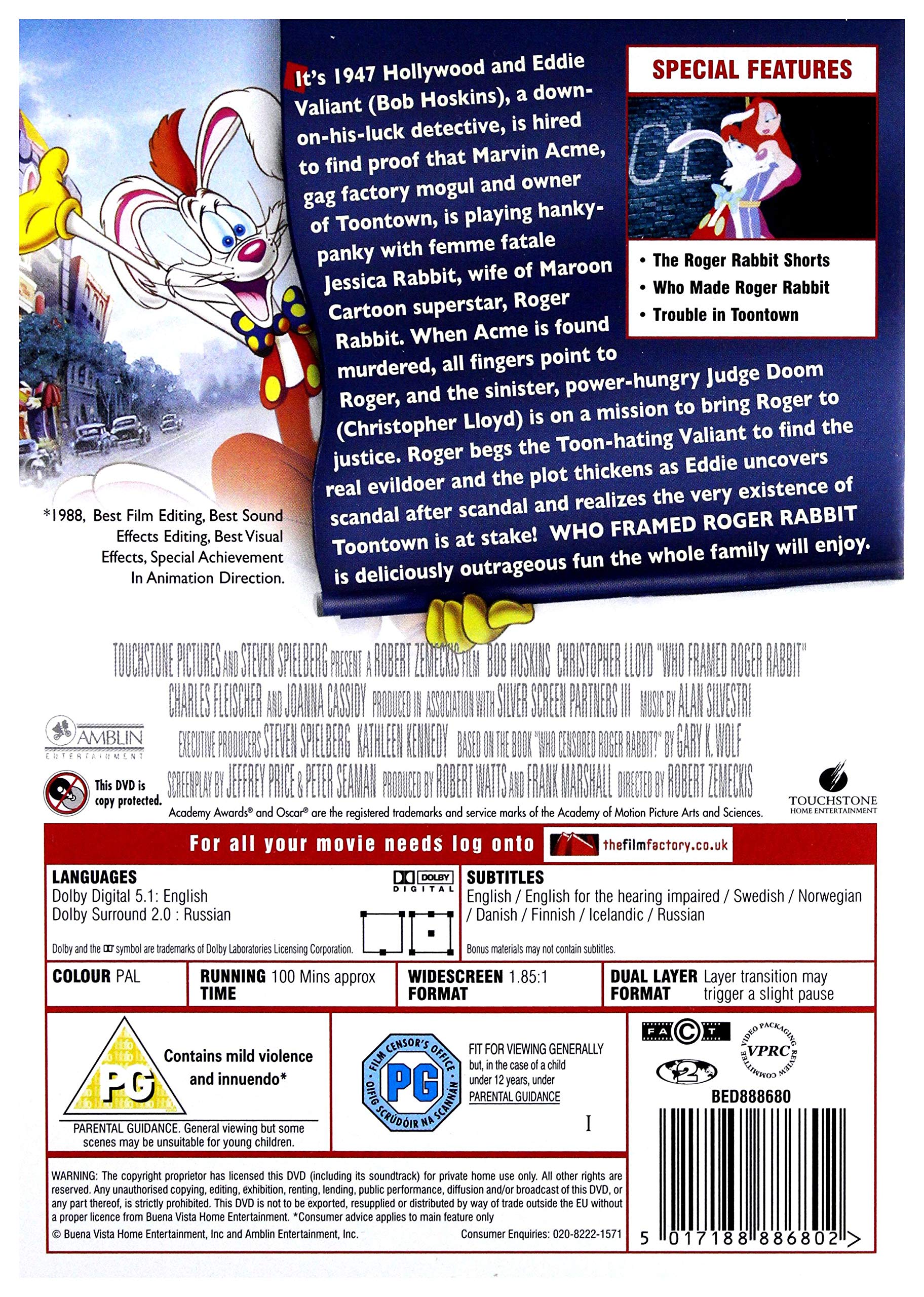 Who Framed Roger Rabbit (1988) - DVD 3