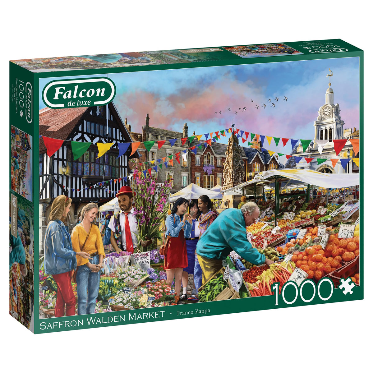 Falcon Saffron Walden Market 1000-Piece Jigsaw Puzzle - Adult, 68 x 49cm