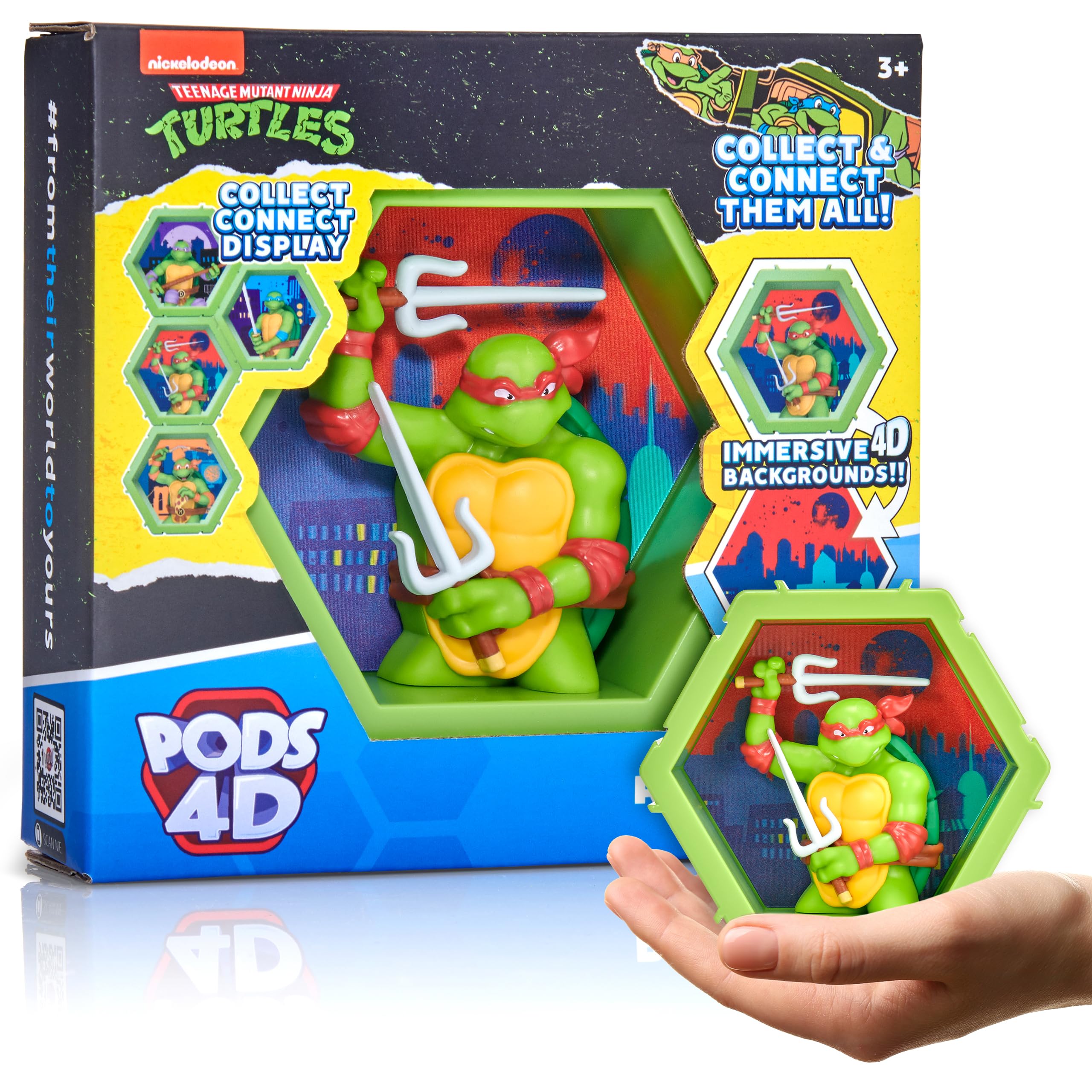 WOW! PODS - Raphael 4D Connectable Bobblehead Figure | TMNT Collectible | Series 1 No. 434