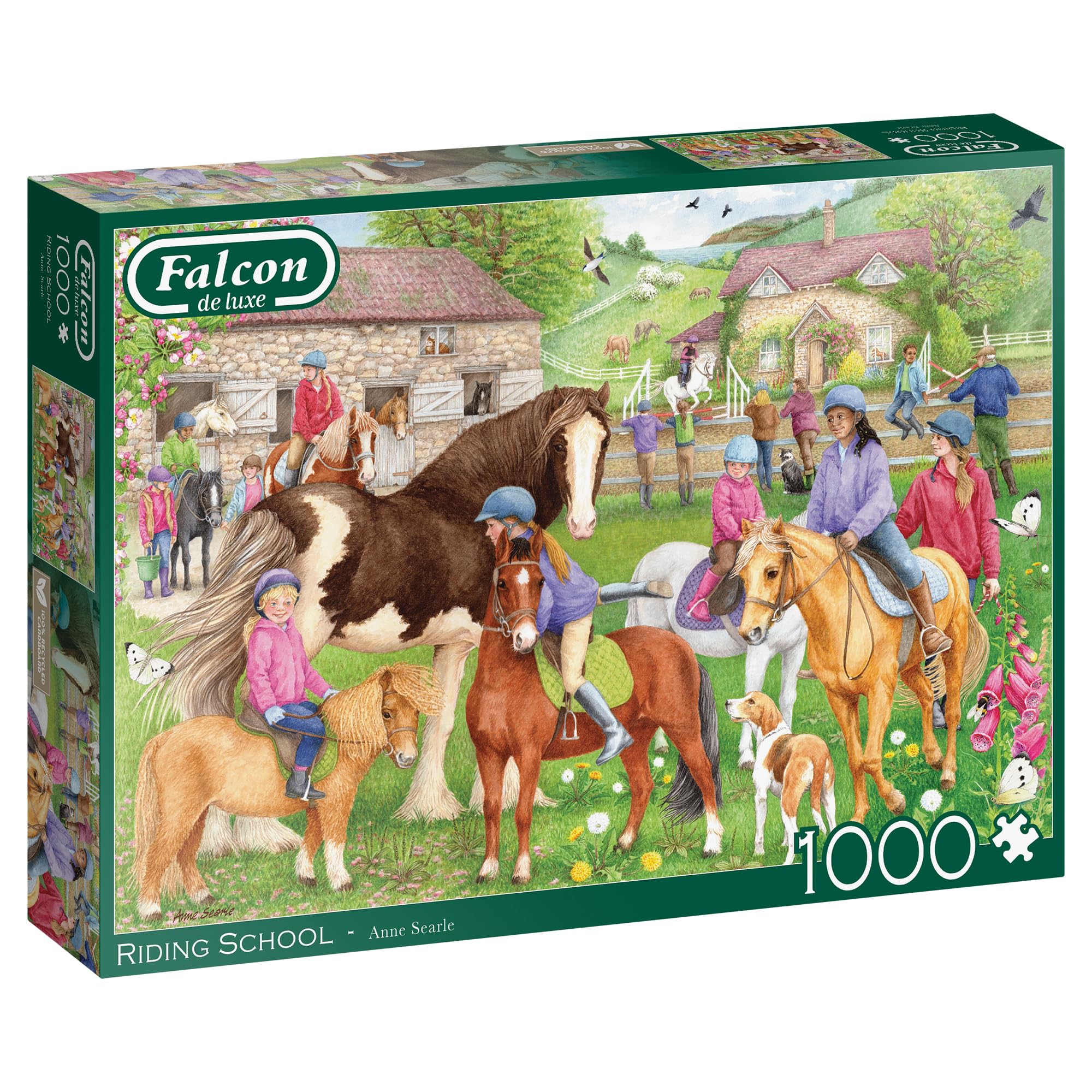Falcon de Luxe Riding School 1000-Piece Jigsaw Puzzle by Anne Searle - Adult Puzzle 8