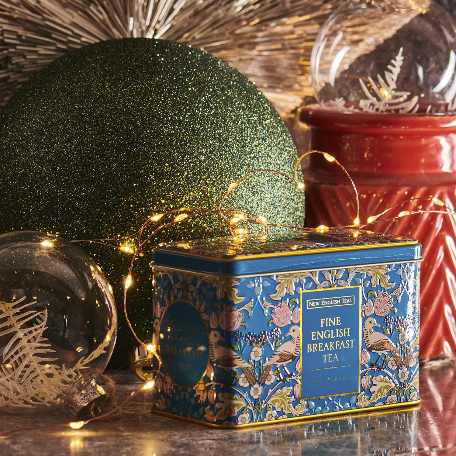 Neue englische Tees Singdrossel und Beeren Teedose mit 40 English Breakfast Teebeuteln 5