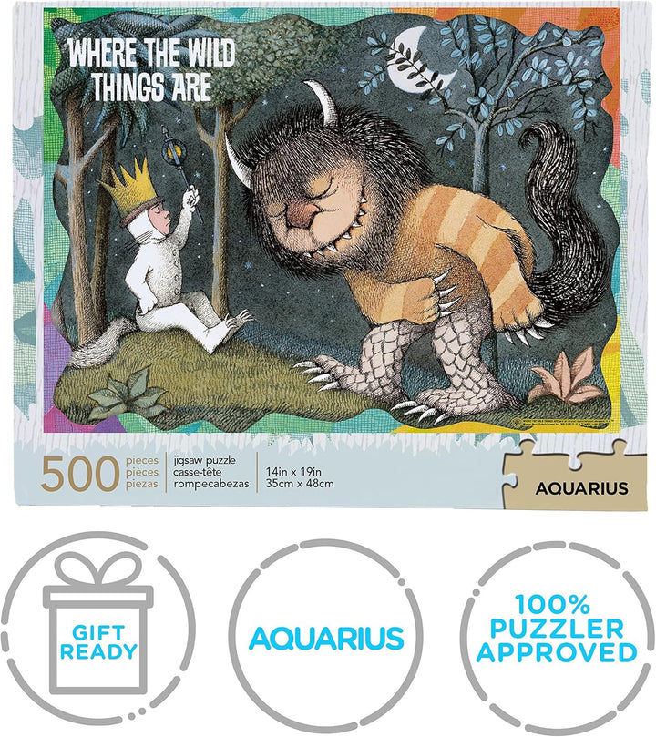 Where The Wild Things Are 500-Piece Jigsaw Puzzle - Licensed Artwork, 480mm x 350mm
