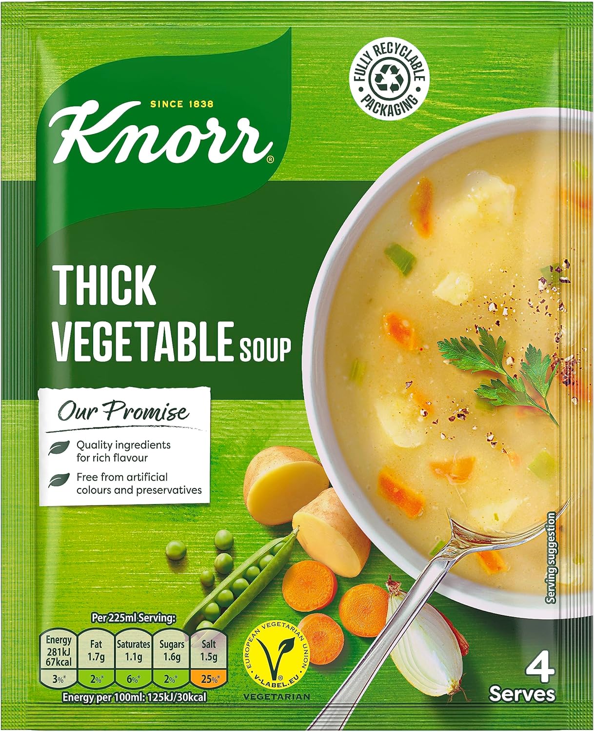 Knorr Thick Vegetable Dry Soup Mix, 9 x 75 g 4