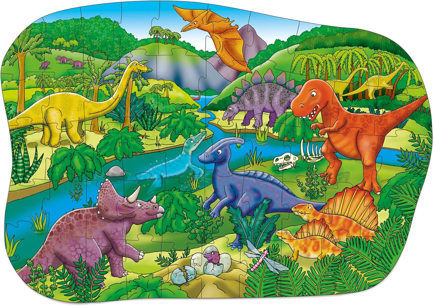 Orchard Toys Big Dinosaurs Floor Puzzle - 50-Piece Educational Jigsaw for Ages 4-8 4