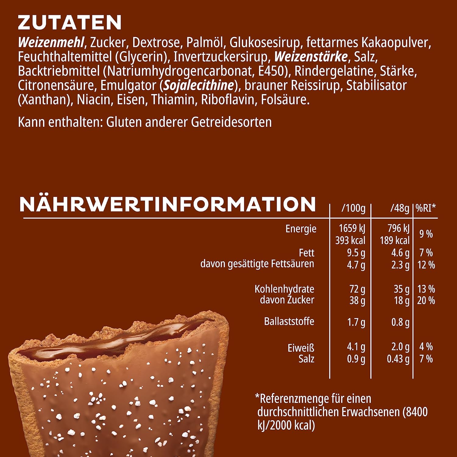 Kellogg's Pop-Tarts Frosted Chocotastic Toaster Pastries Box, 8 x 48g 8