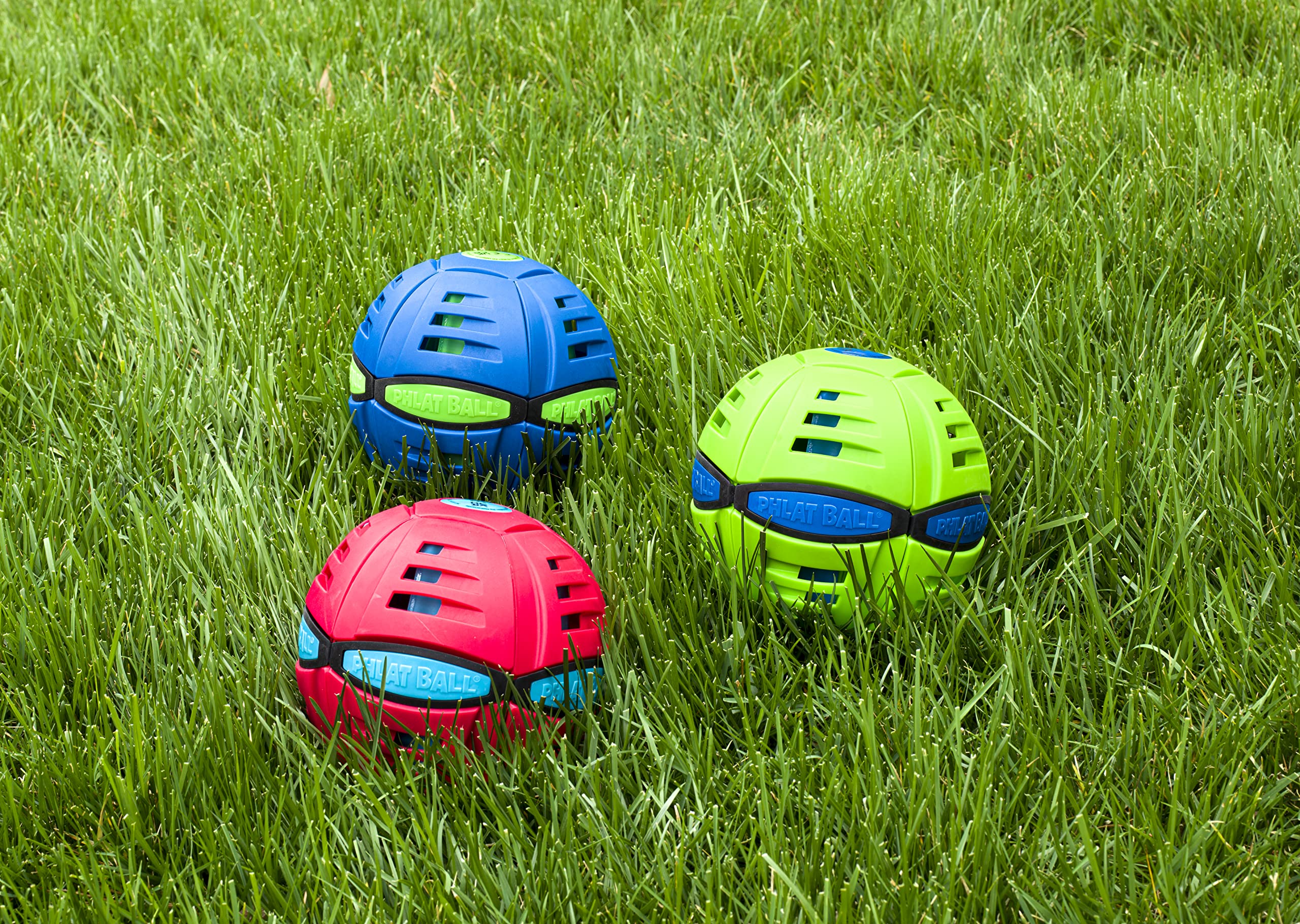 Phlat Ball Transforming Toy - Disc to Ball Action | Ages 5+ | Red Plastic 4