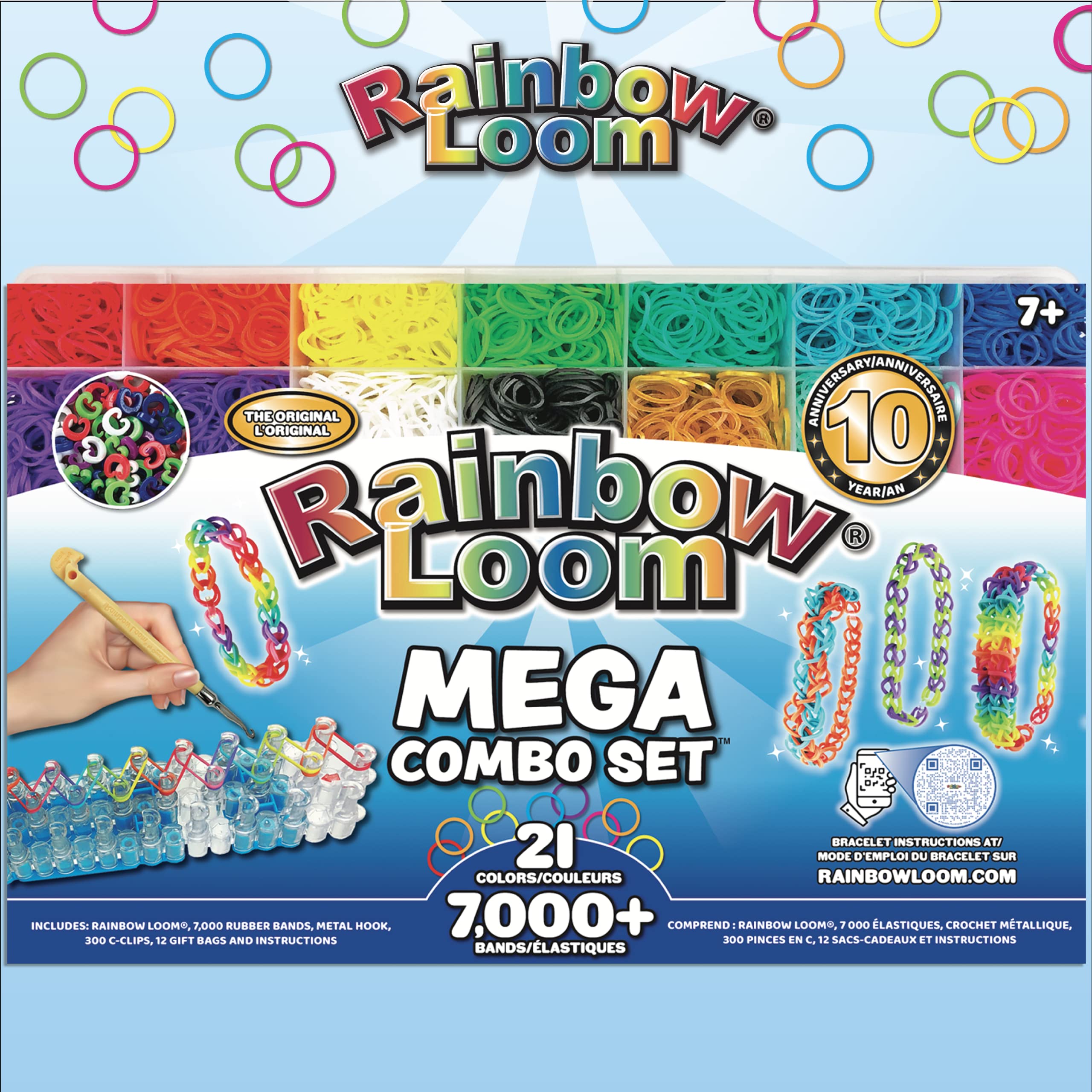 Rainbow Loom Mega Combo Loom Band Kit - 7000 Bands & 300 Clips for Kids 7+ 5