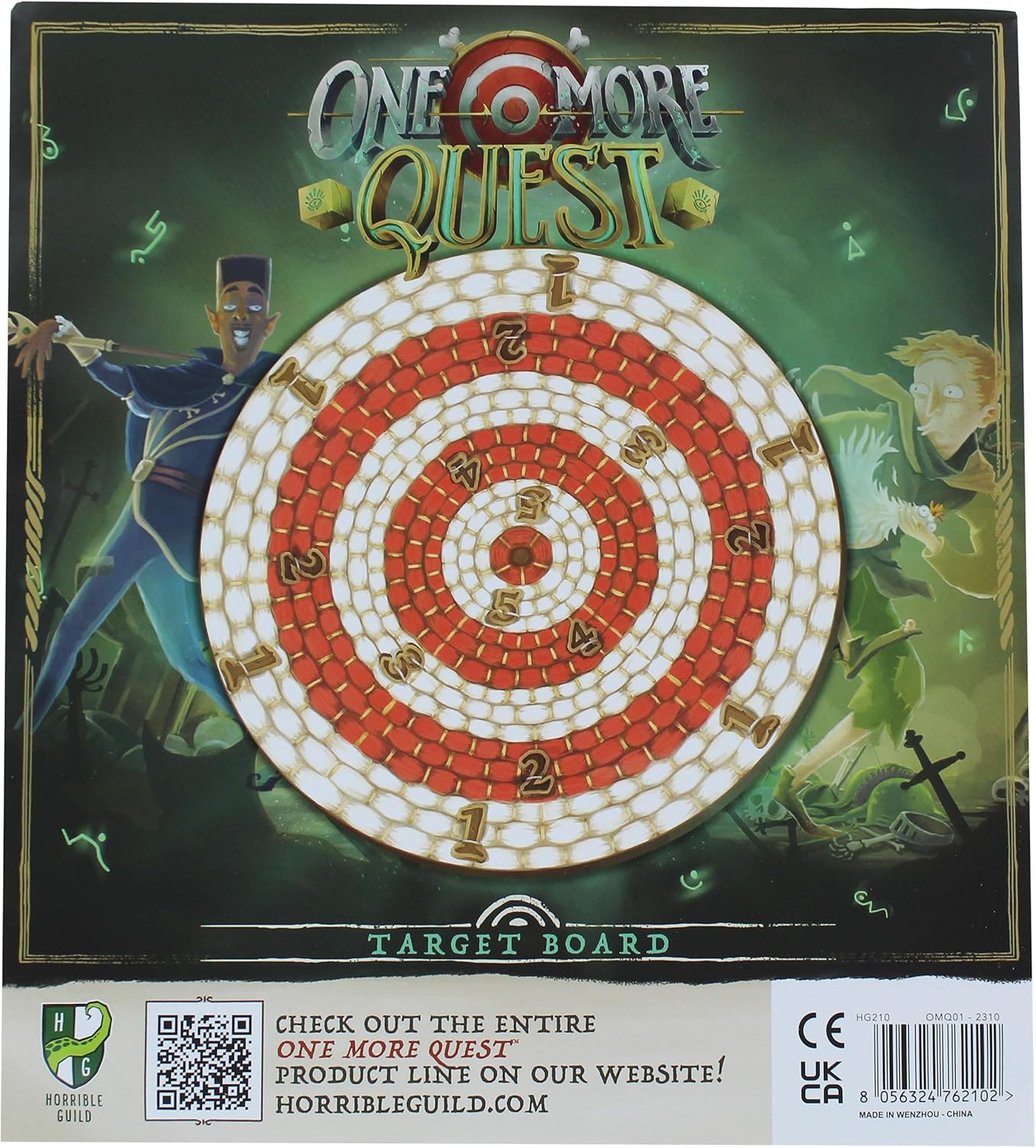 Modiphius Entertainment One More Quest Target Board - Cardboard Dice Tossing Accessory
