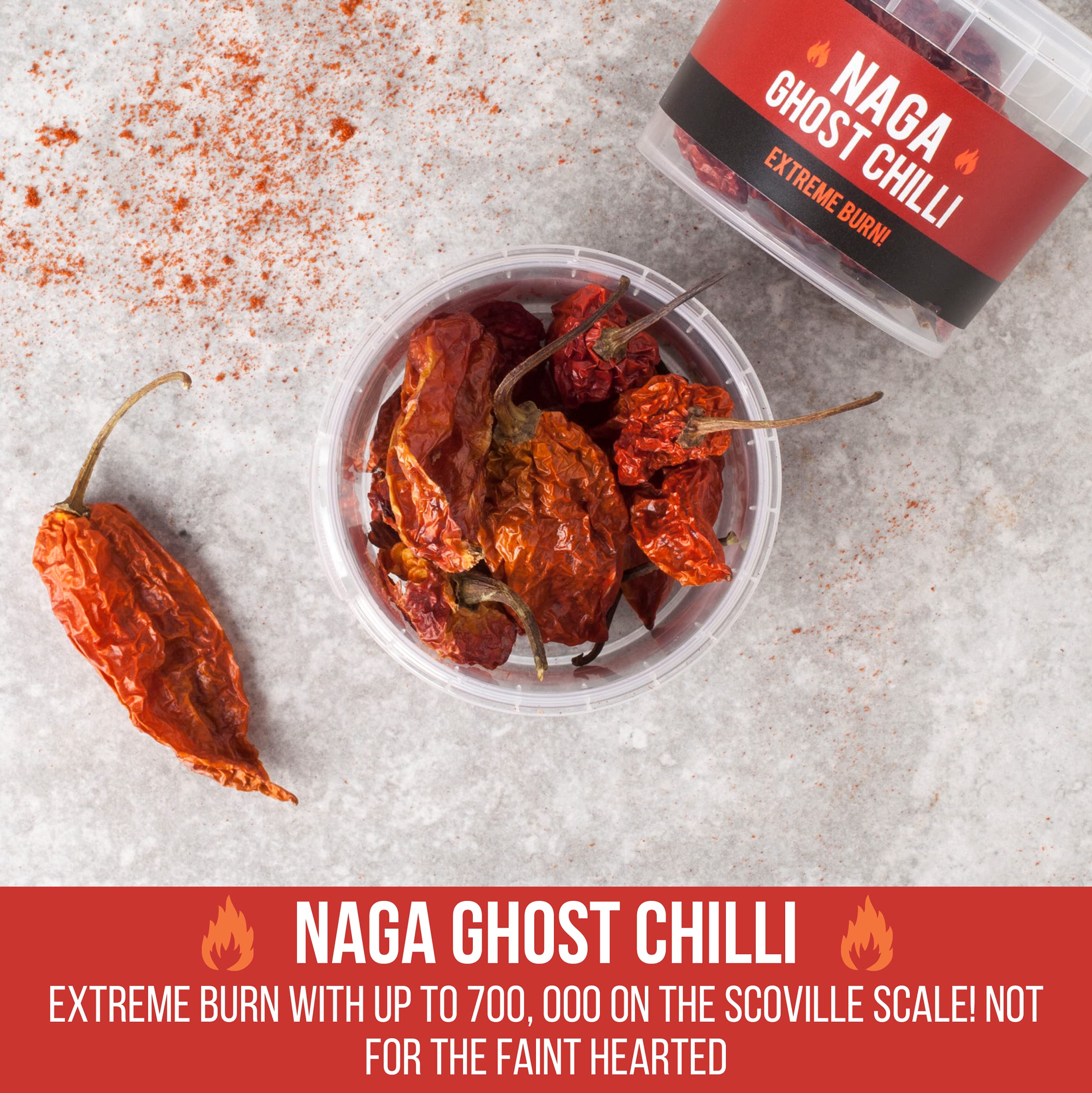 SPICE "N" TICE - Naga Ghost Chilli Pot | Extreme Burn Whole Chilli Pods 4