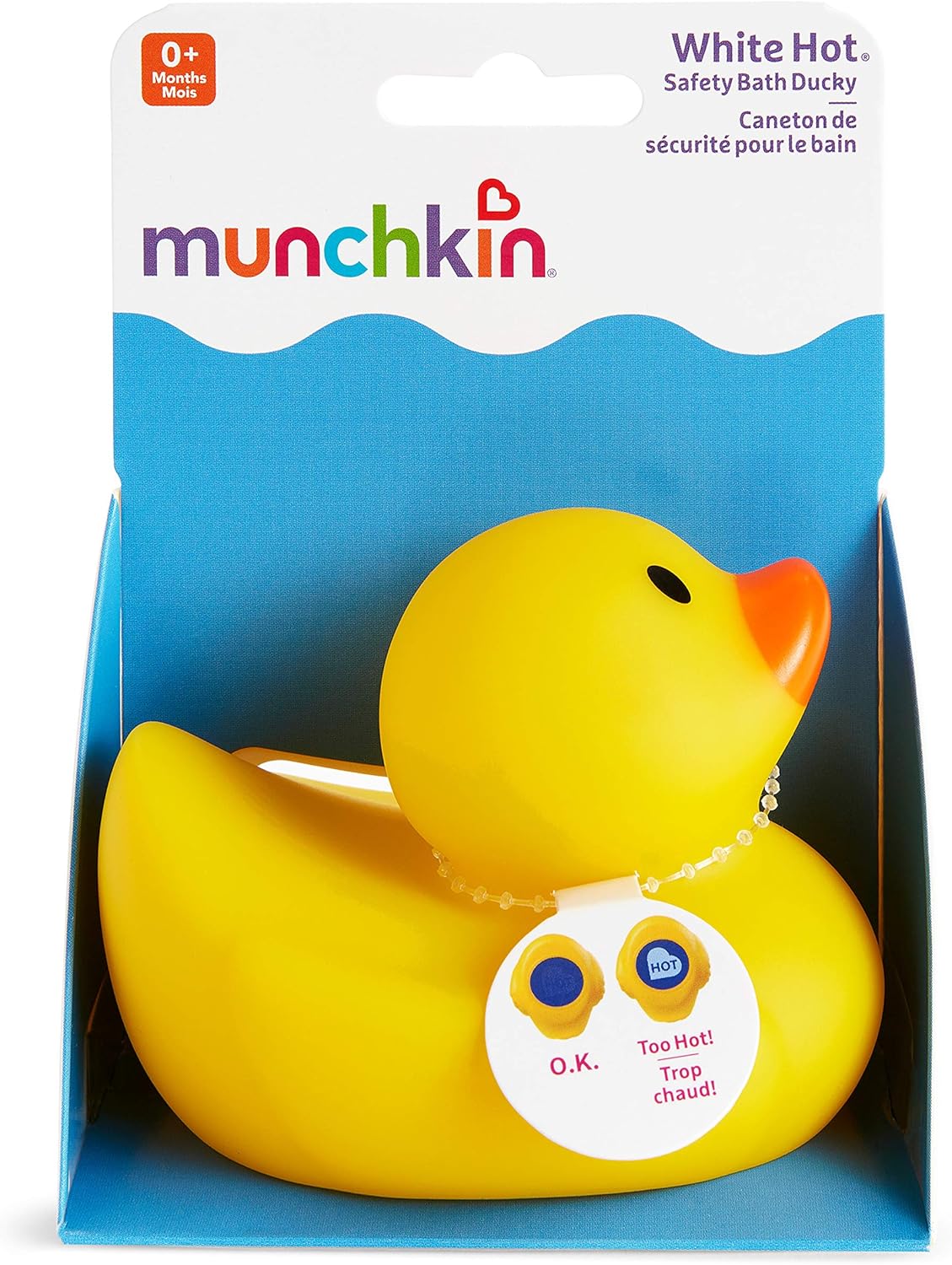 Munchkin White Hot Safety Bath Duck - Bath Toy with Temperature Indicator 6