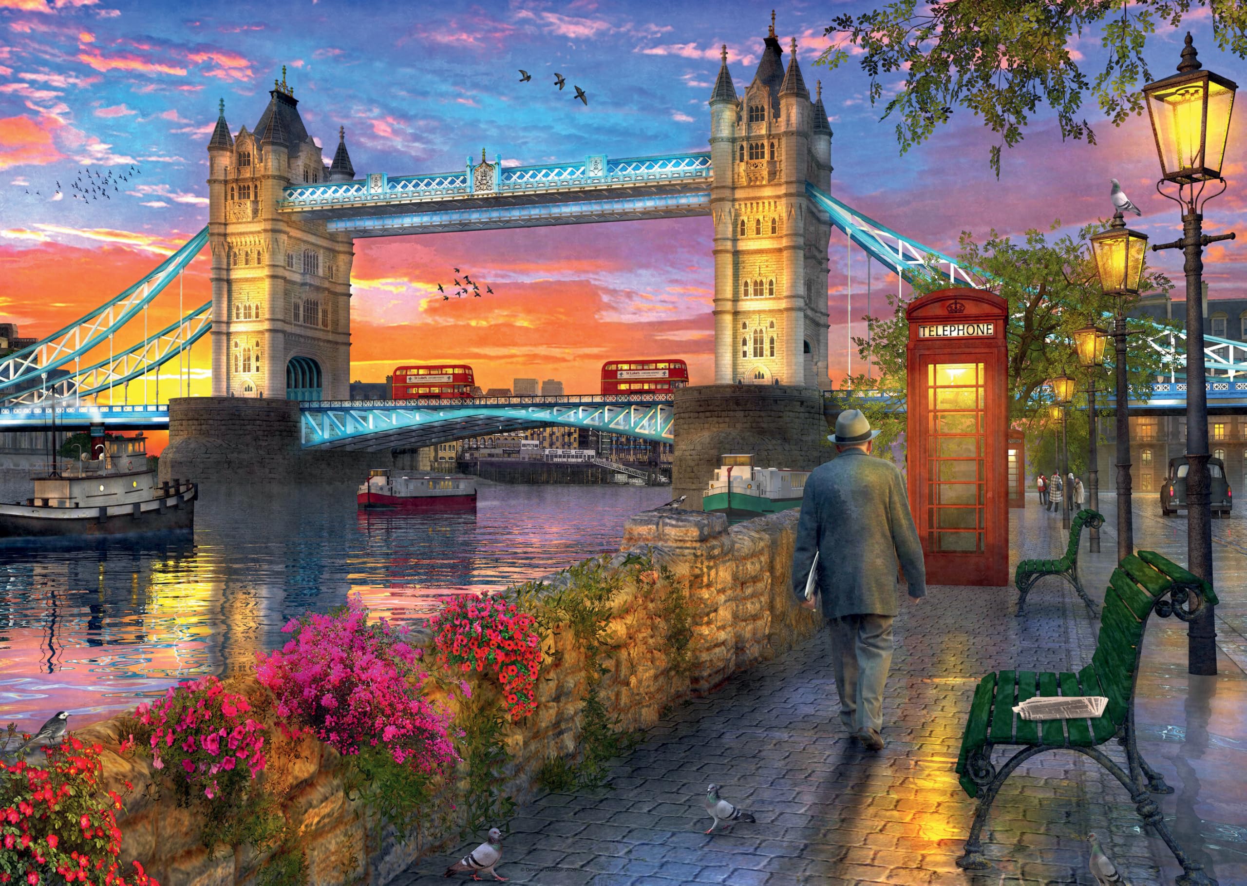 Ravensburger Tower Bridge at Sunset 1000 Piece Jigsaw Puzzle for Adults 8