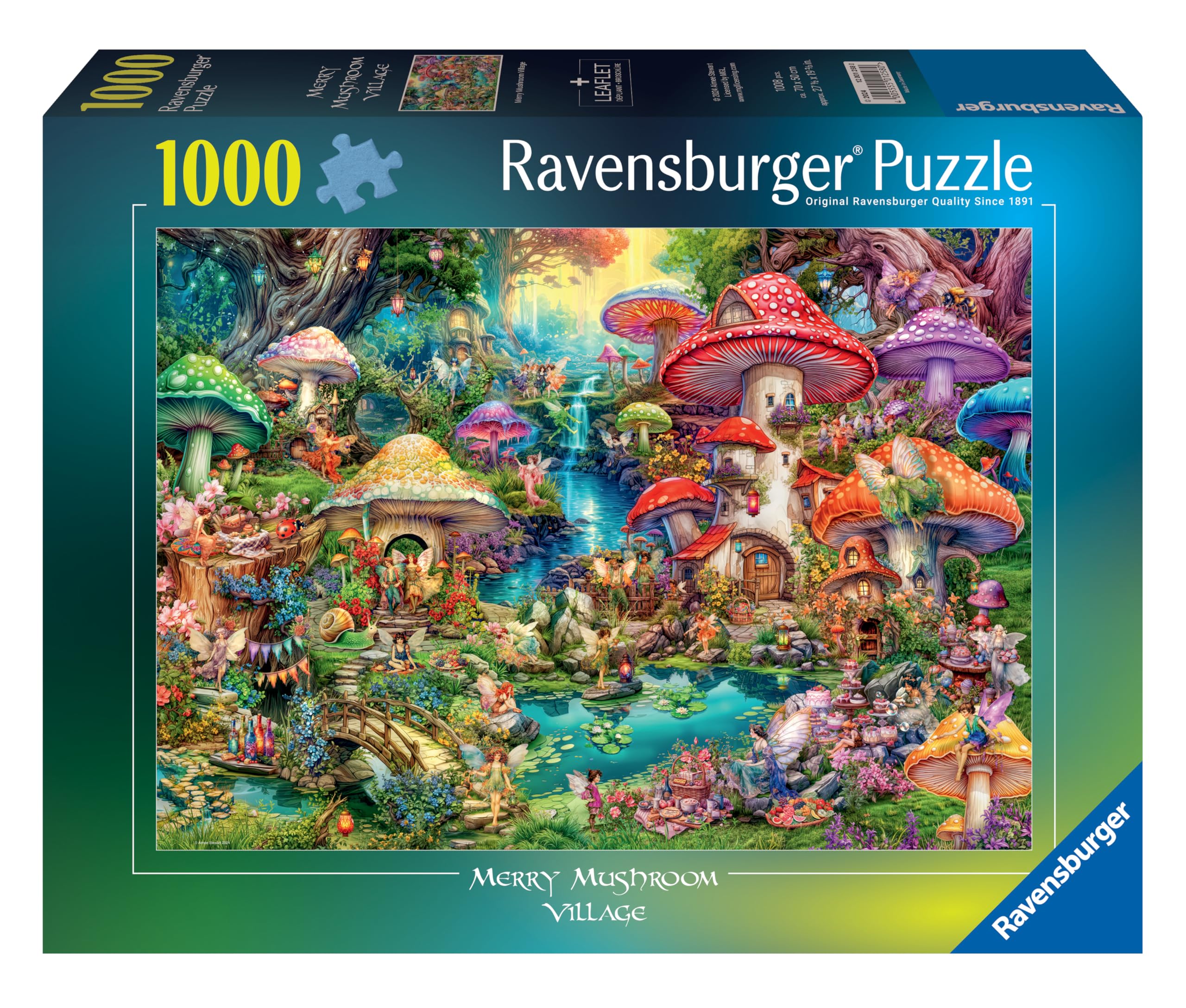 Ravensburger Merry Mushroom Village 1000 Piece Jigsaw Puzzles for Adults an 5