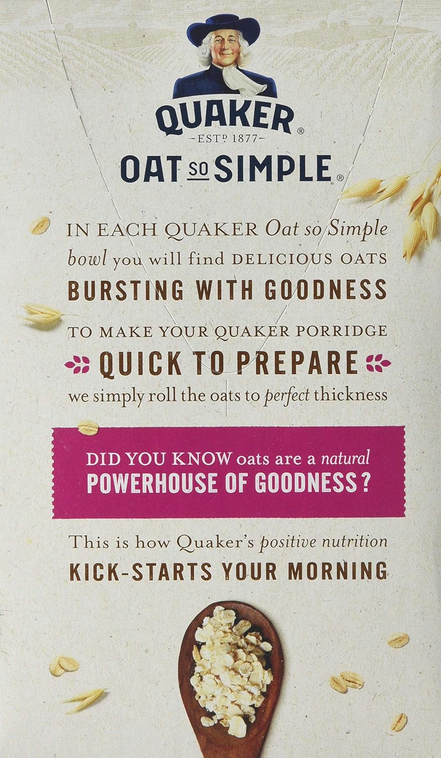 Quaker Oat So Simple Strawberry and Raspberry Porridge, Pack of 10 7