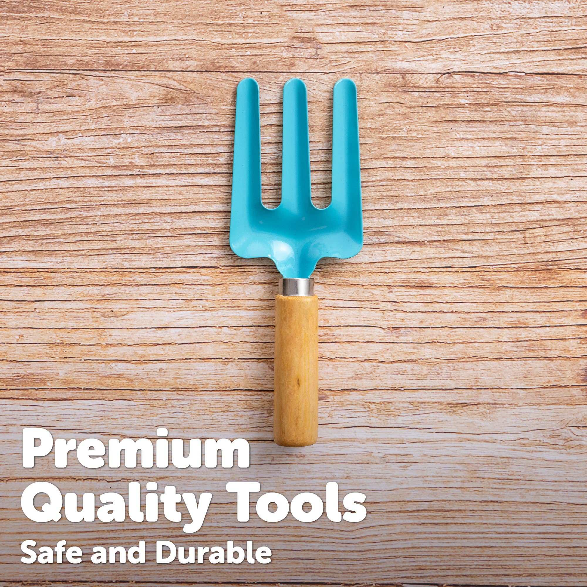 Little Roots 3 Piece Tool Set - Kids Gardening Tools for Ages 3+ 4