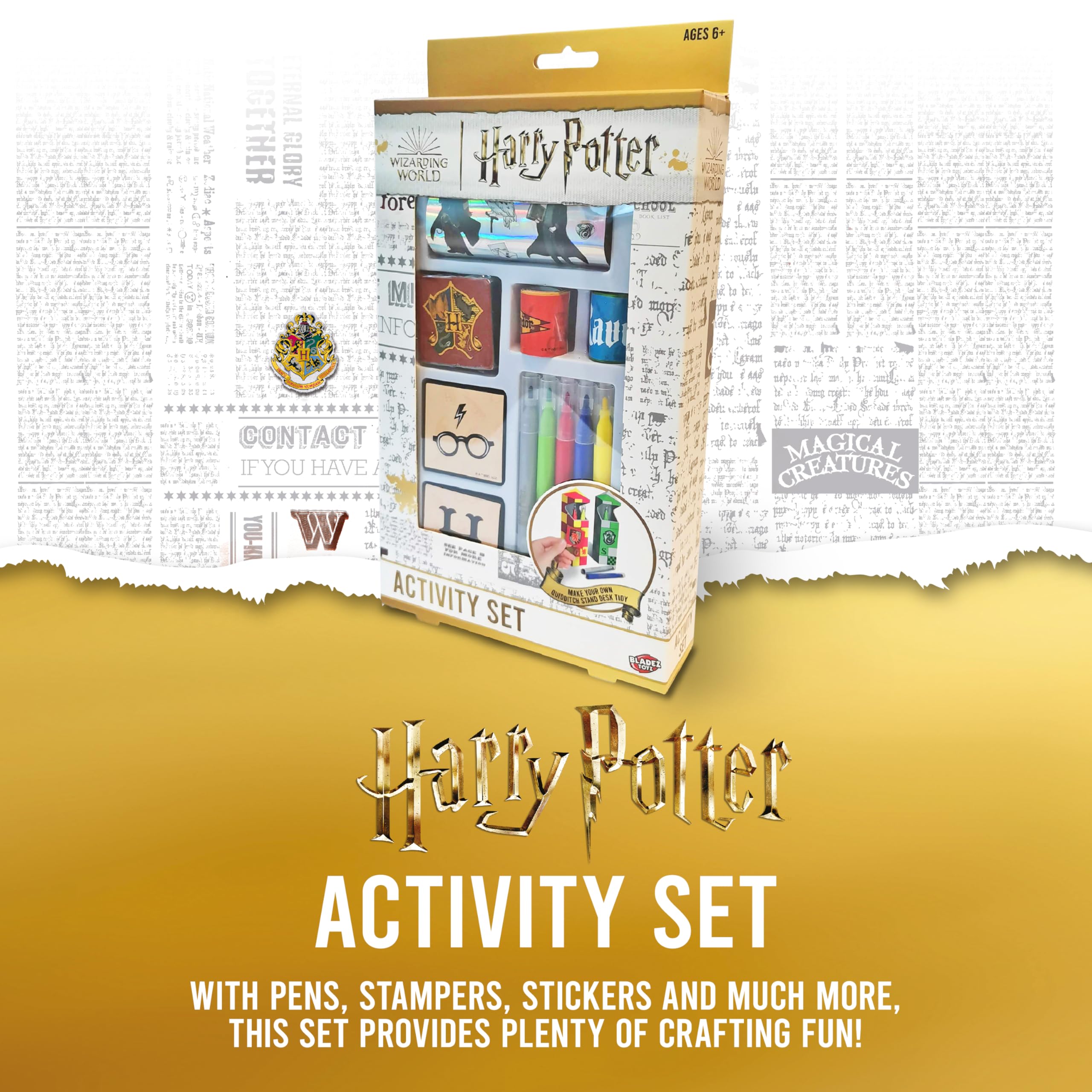 BLADEZ Harry Potter Activity Set - 150+ Pieces, Customizable Storage | Ages 3+