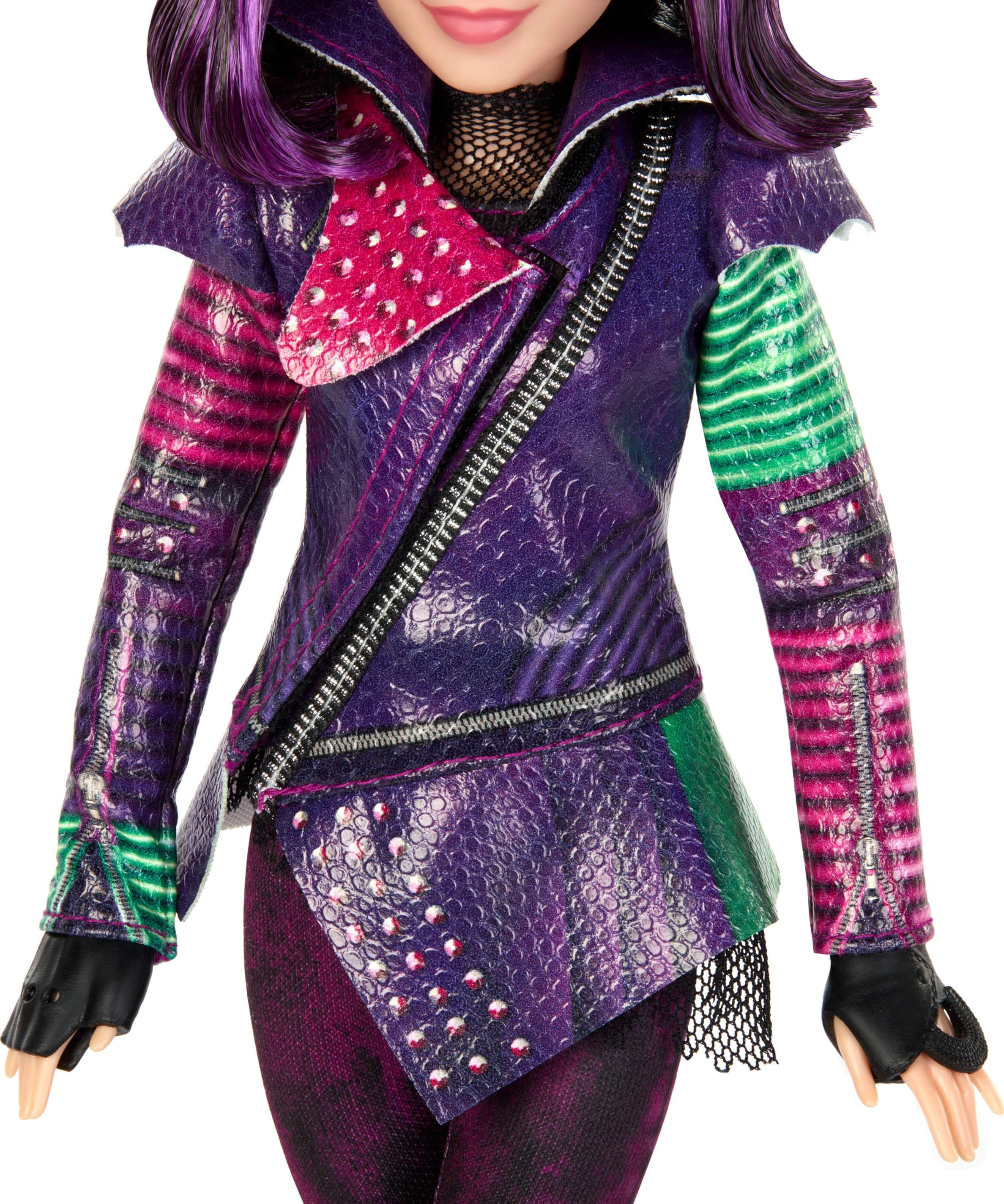 Mattel Descendants Mal Isle of the Lost 10th Anniversary Fashion Doll - Purple Hair with Spell Book 6