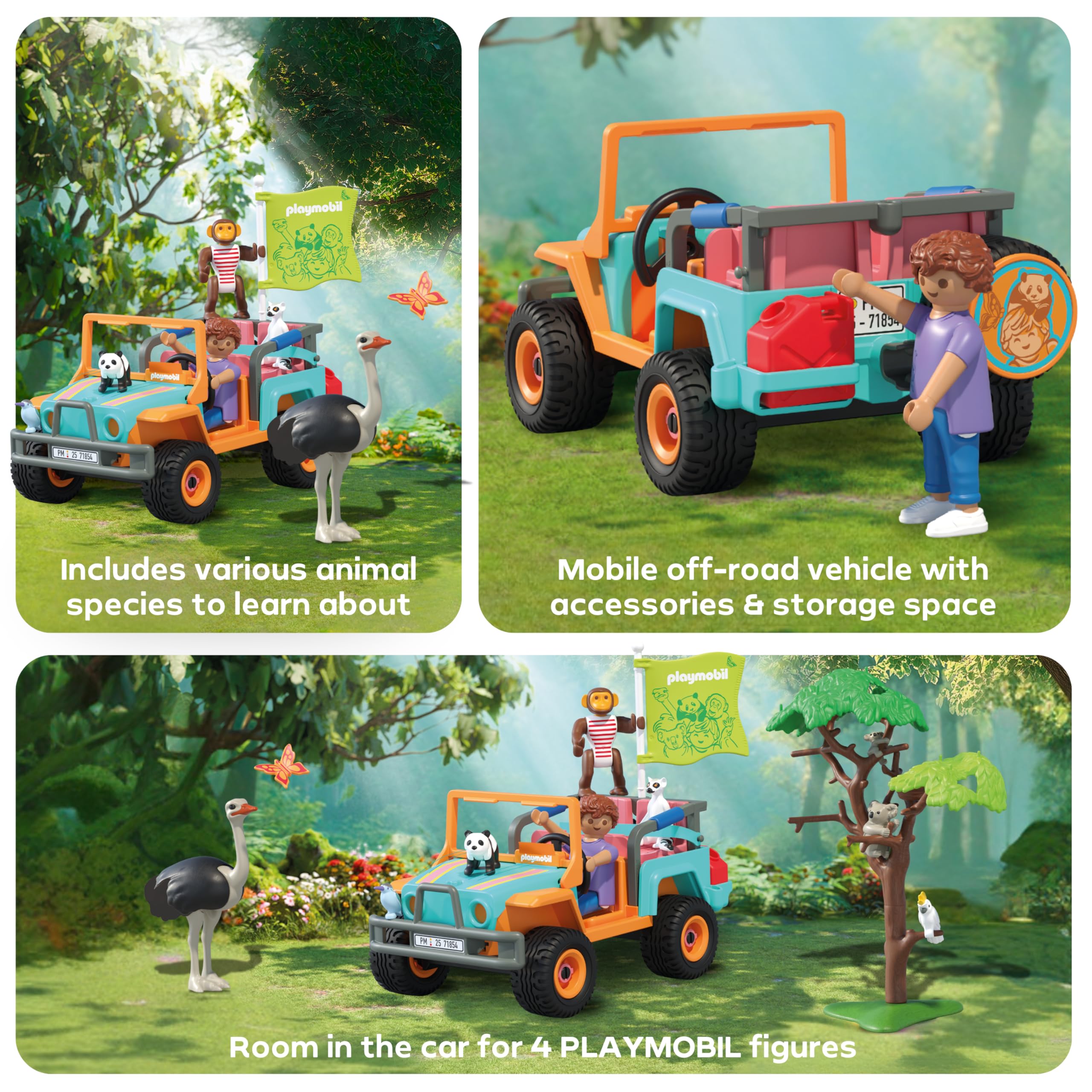 Playmobil Animals & Friends Colorful Off-Road Vehicle | Ages 4+ | Model 71854 4