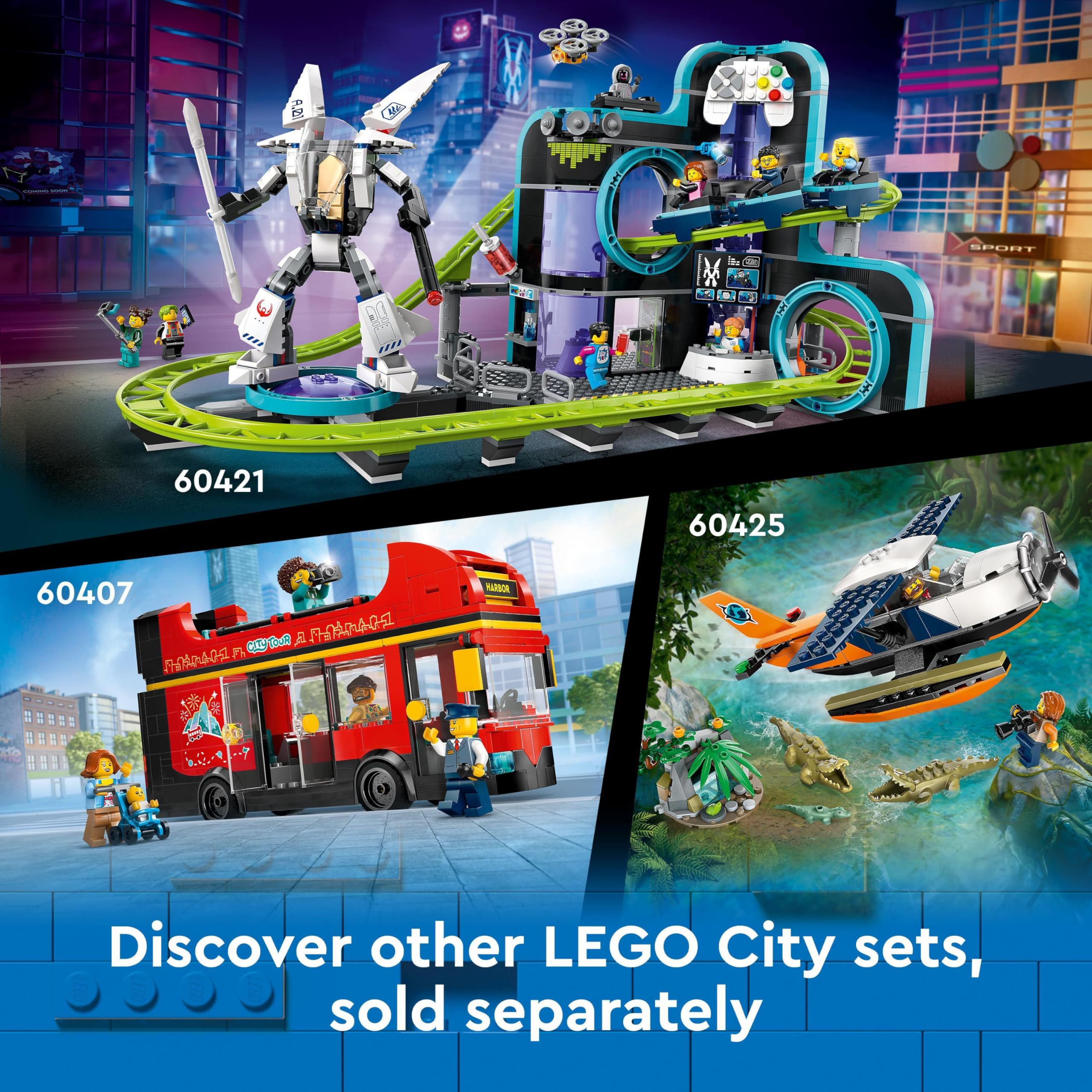 LEGO City Car Transporter Truck with Sports Cars - 998-Piece Building Set for Ages 7+ 9