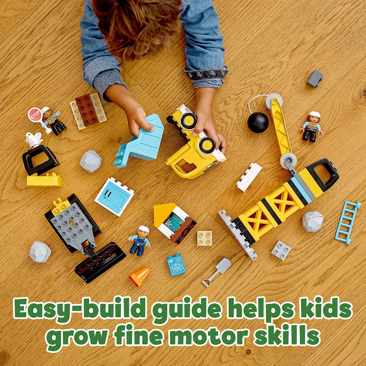 LEGO DUPLO Town Truck & Tracked Excavator Construction Playset for Toddlers 2+ 15