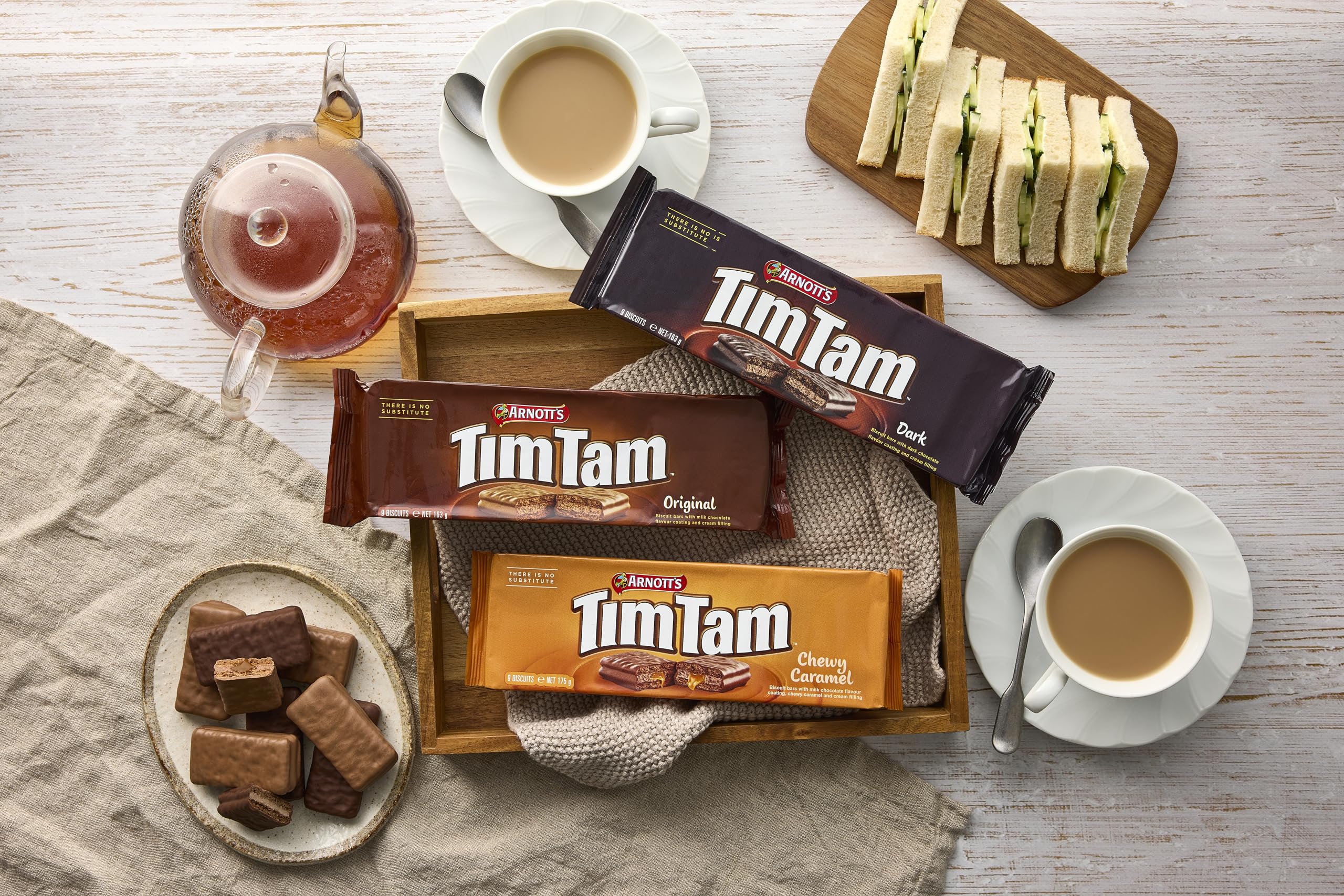 Tim Tam - Chewy Caramel Biscuit Bars with Milk Chocolate Coating (175g) 6