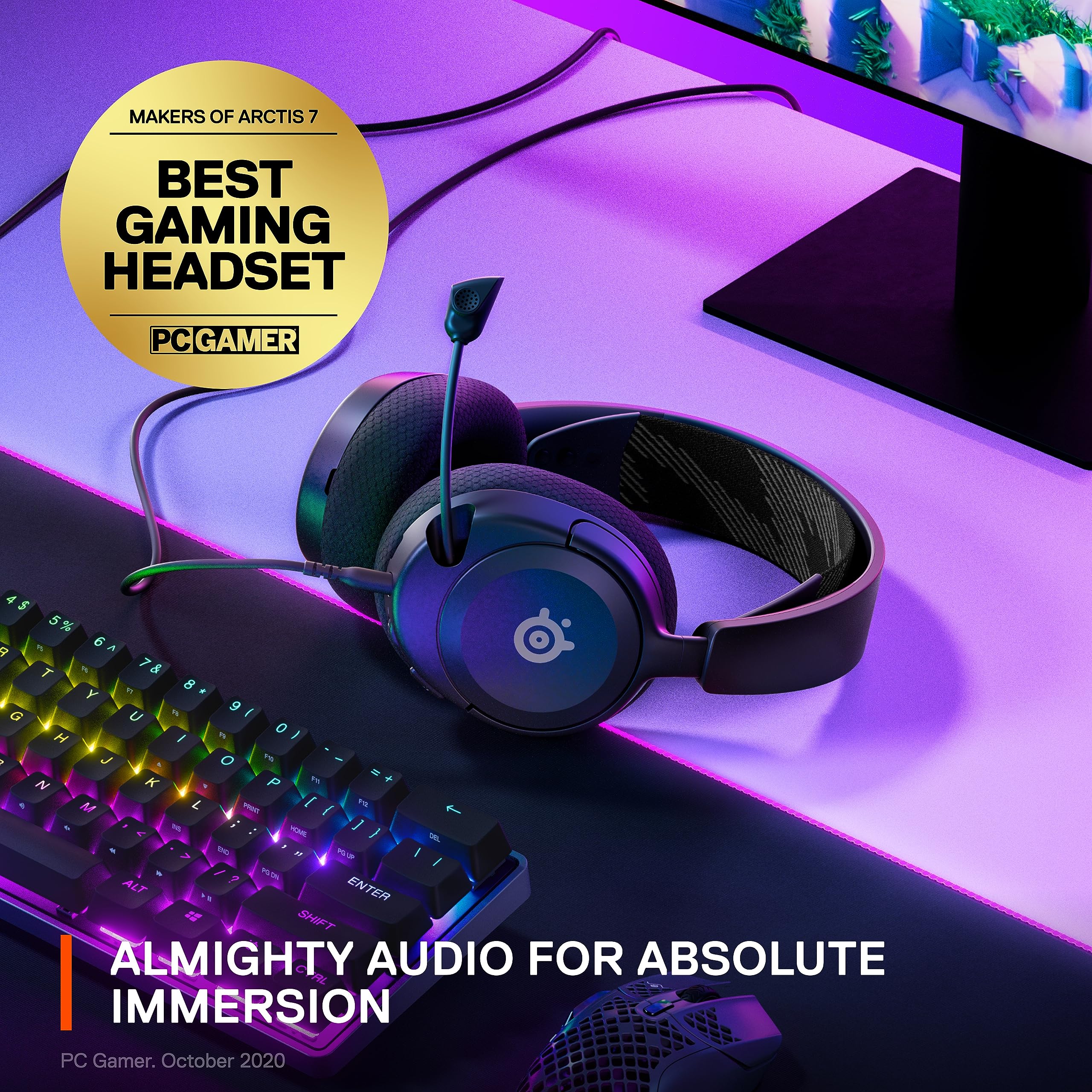 SteelSeries Arctis Nova 1 Multi-System-Gaming-Headset mit Hi-Fi-Treibern und Mikrofon mit Geräuschunterdrückung 8