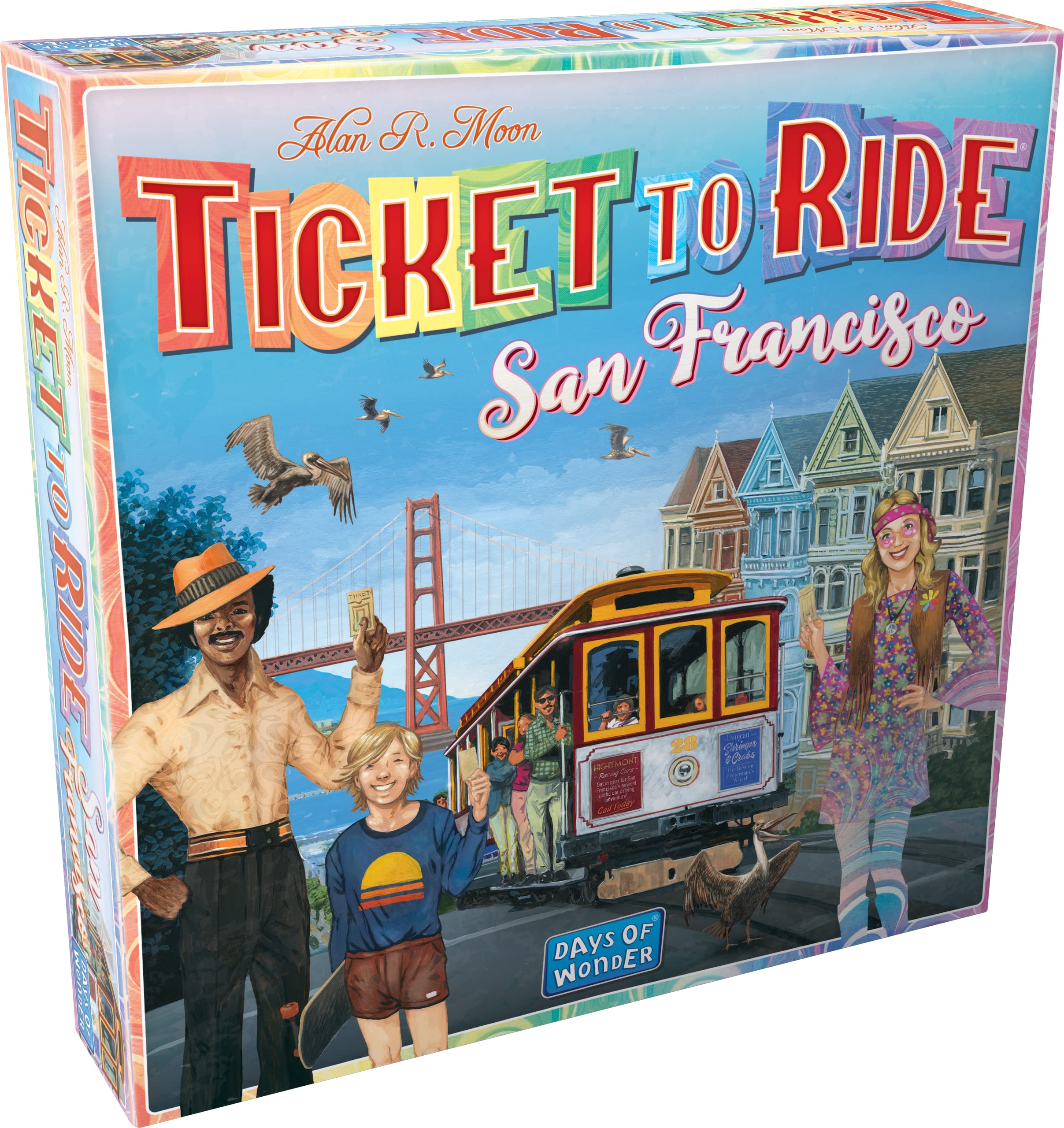 Days of Wonder Ticket to Ride: San Francisco Board Game - 2-4 Players | 10-15 Min Playtime | Ages 9+