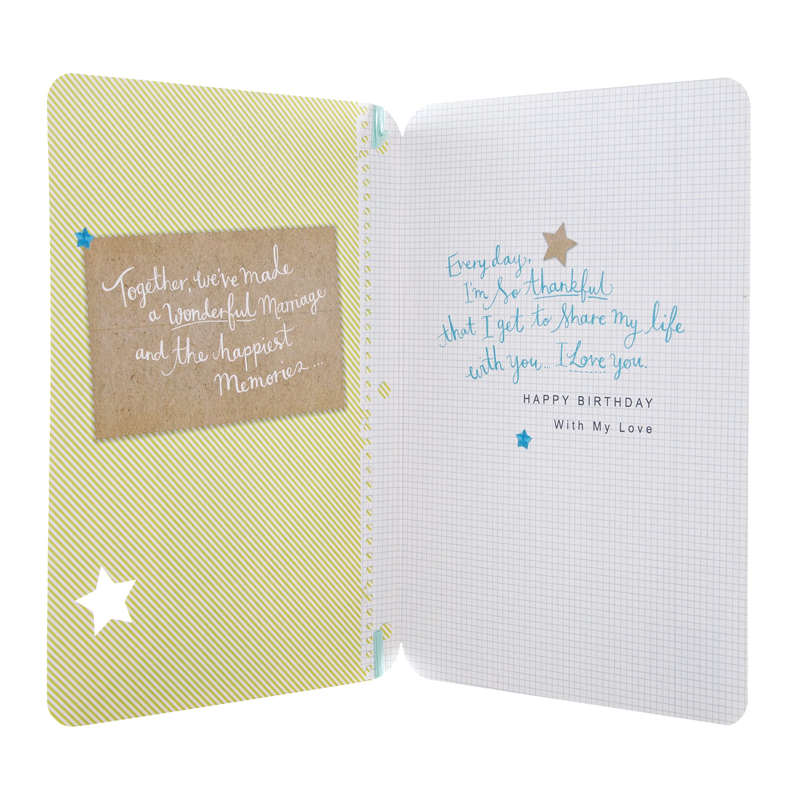 Hallmark Husband Birthday Card with Die Cut & Foil Details | 22.8 cm x 15.9 cm 2