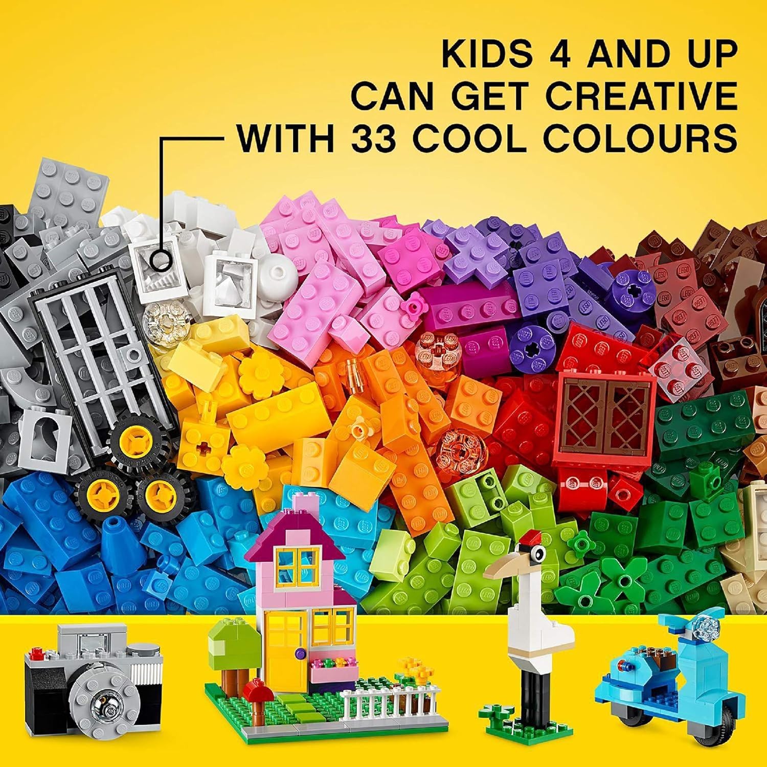 LEGO Classic Große Bausteine-Box 10698 – 790-teiliges Bauset für Kinder ab 4 Jahren 4