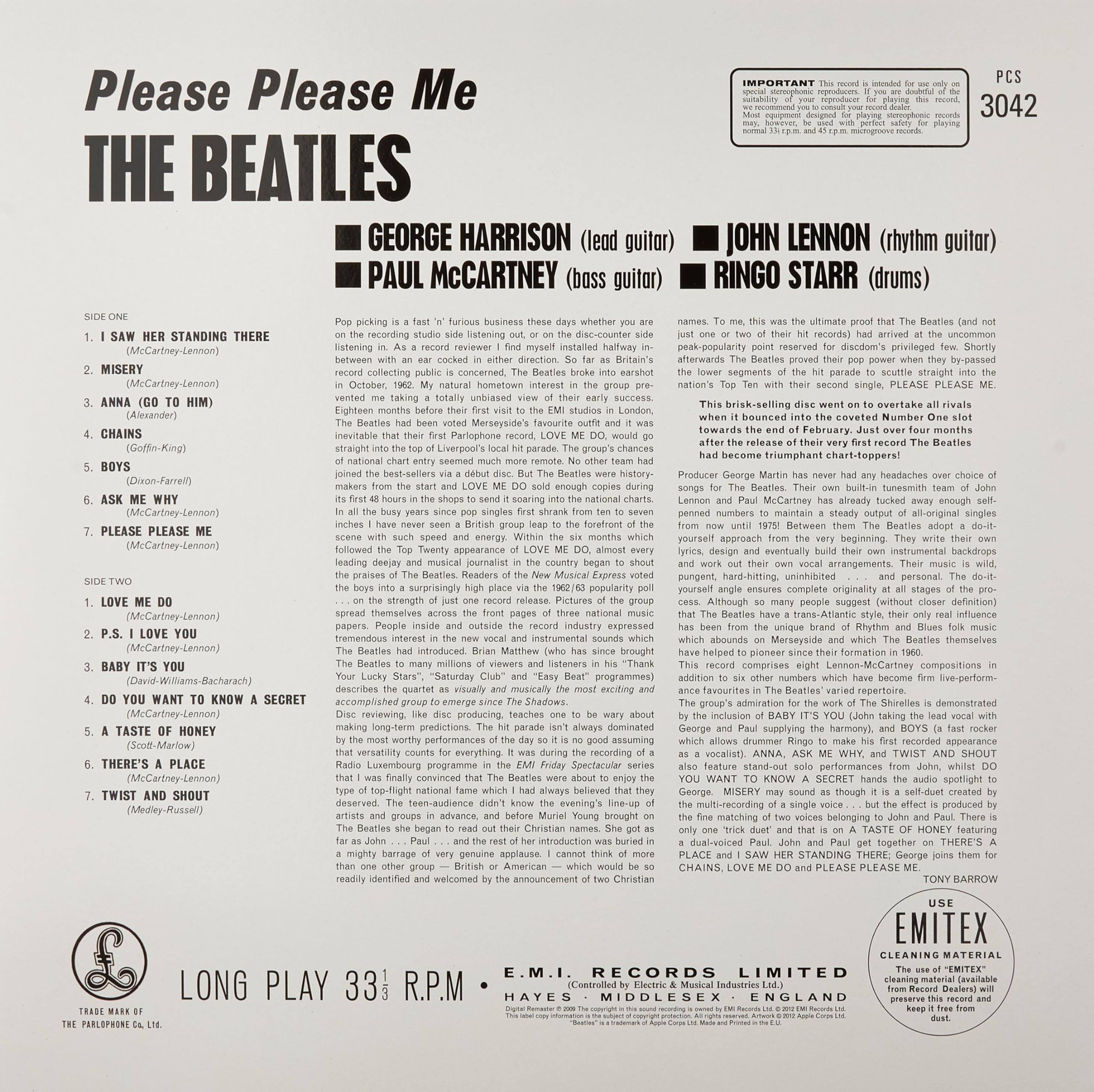 The Beatles - Please Please Me Audio CD 8