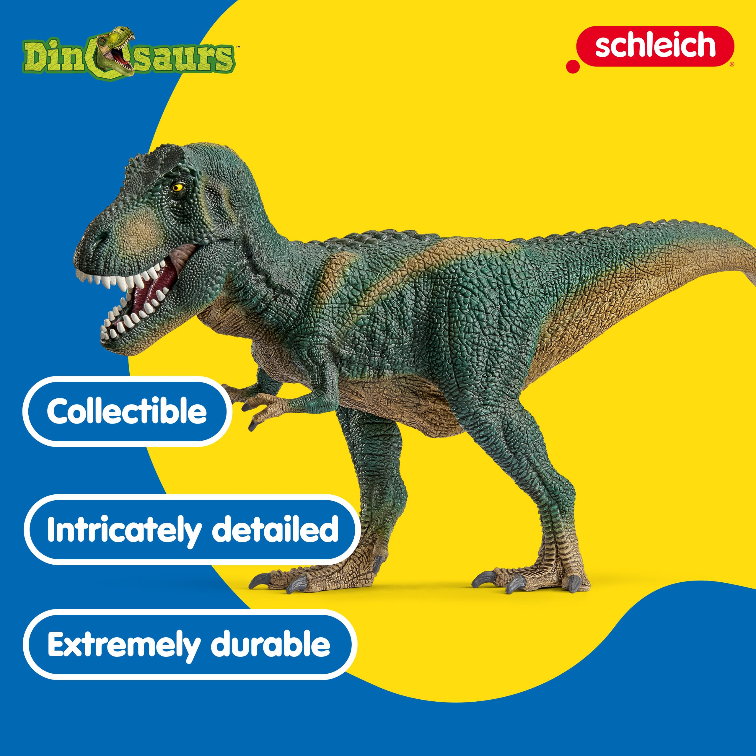 Schleich DINOSAURS Tyrannosaurus Rex - Realistic T-Rex Action Figure with Movable Jaw, Ages 3+ 6