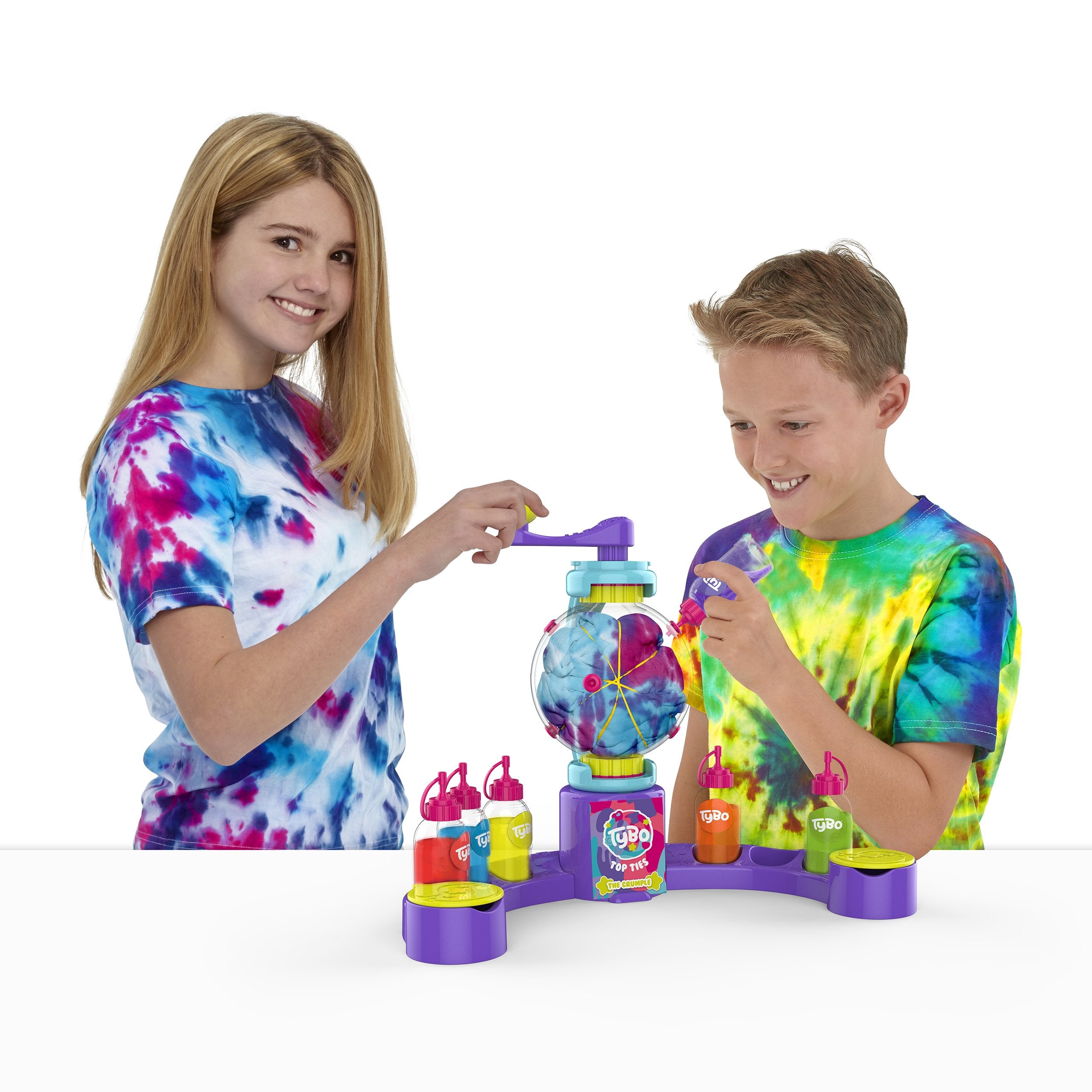Tybo Design Studio - Mess Free Tie Dye Kit for Kids Ages 6+ 7