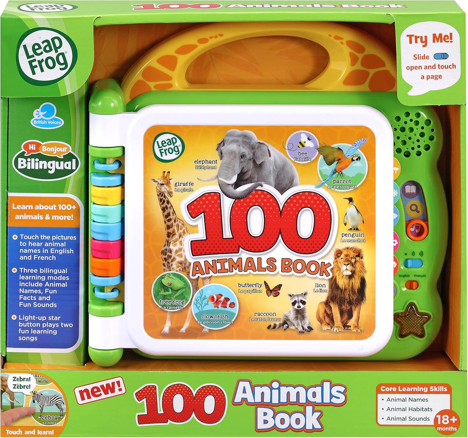 LeapFrog 100 Animals Book, Baby Book with Sounds and Colours for Sensory Play, E 7