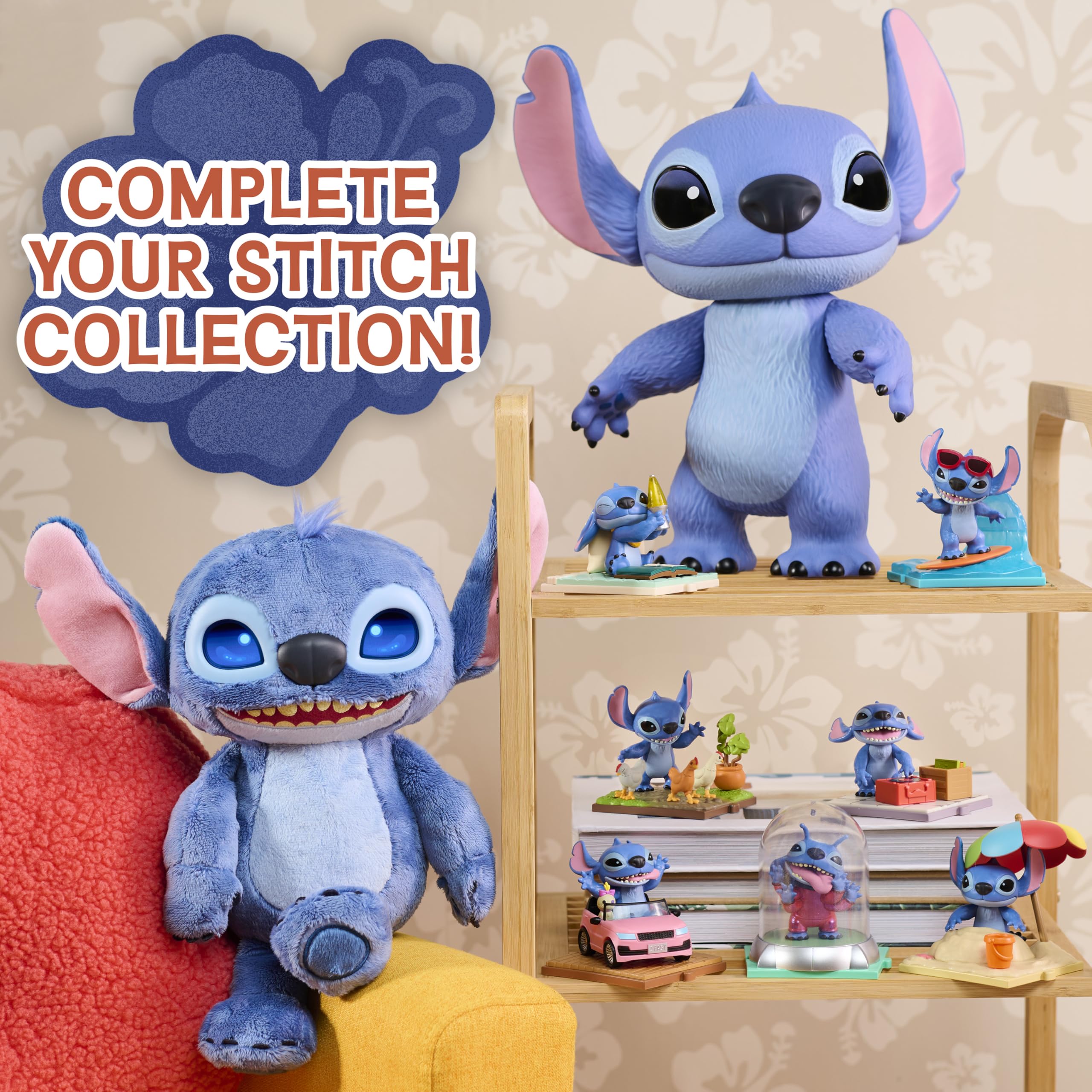 Disney Stitch Live-Action 35.6 cm Vinyl Action Figure - Poseable Stitch Toy for Kids 7