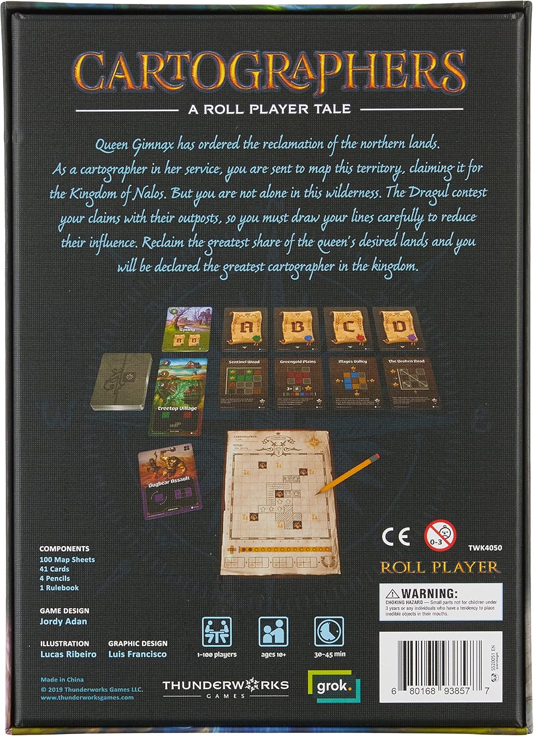 Thunderworks Games Cartographers: A Roll Player Tale Board Game 5