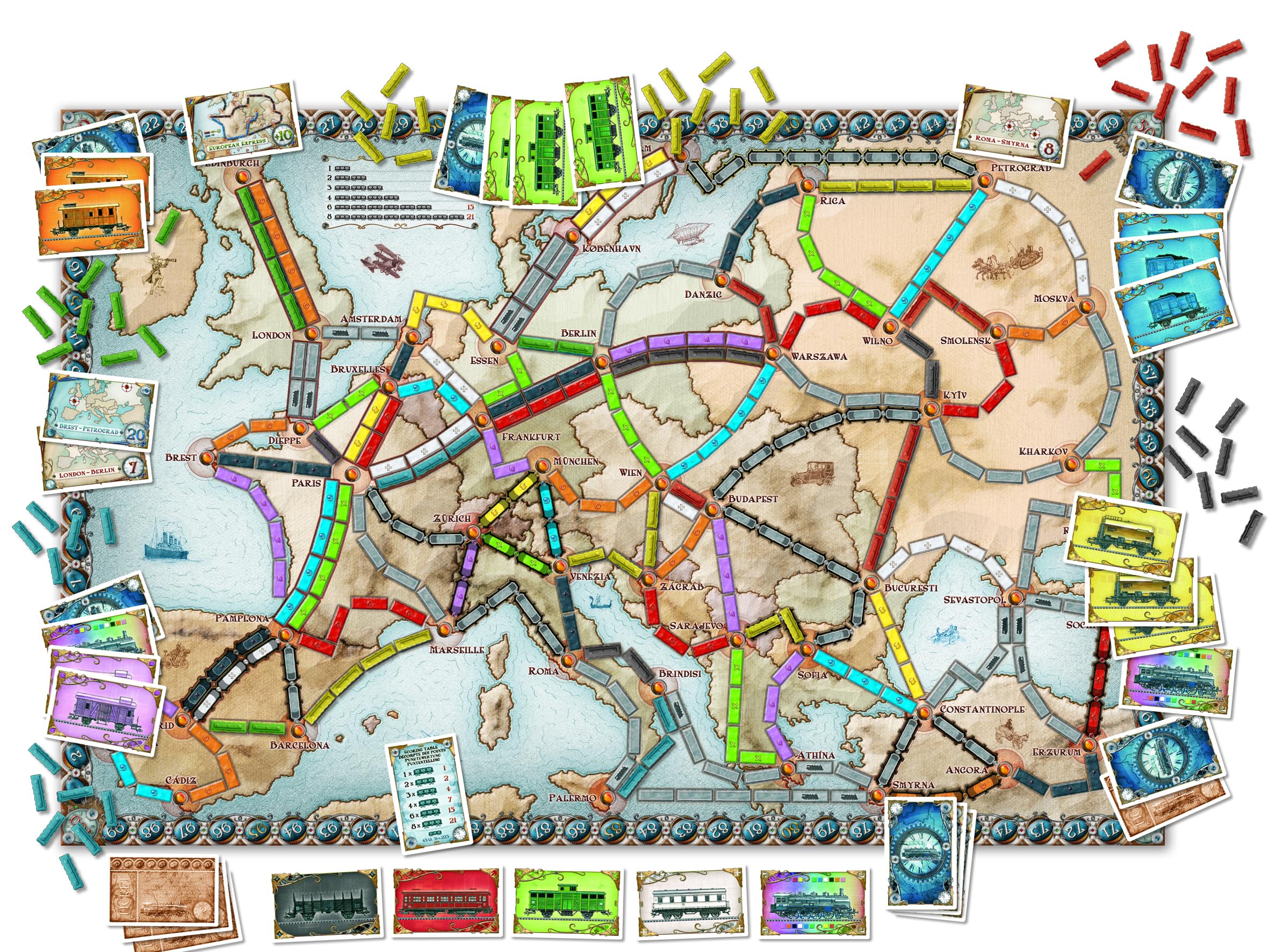 Days of Wonder Ticket to Ride Europe Board Game 5