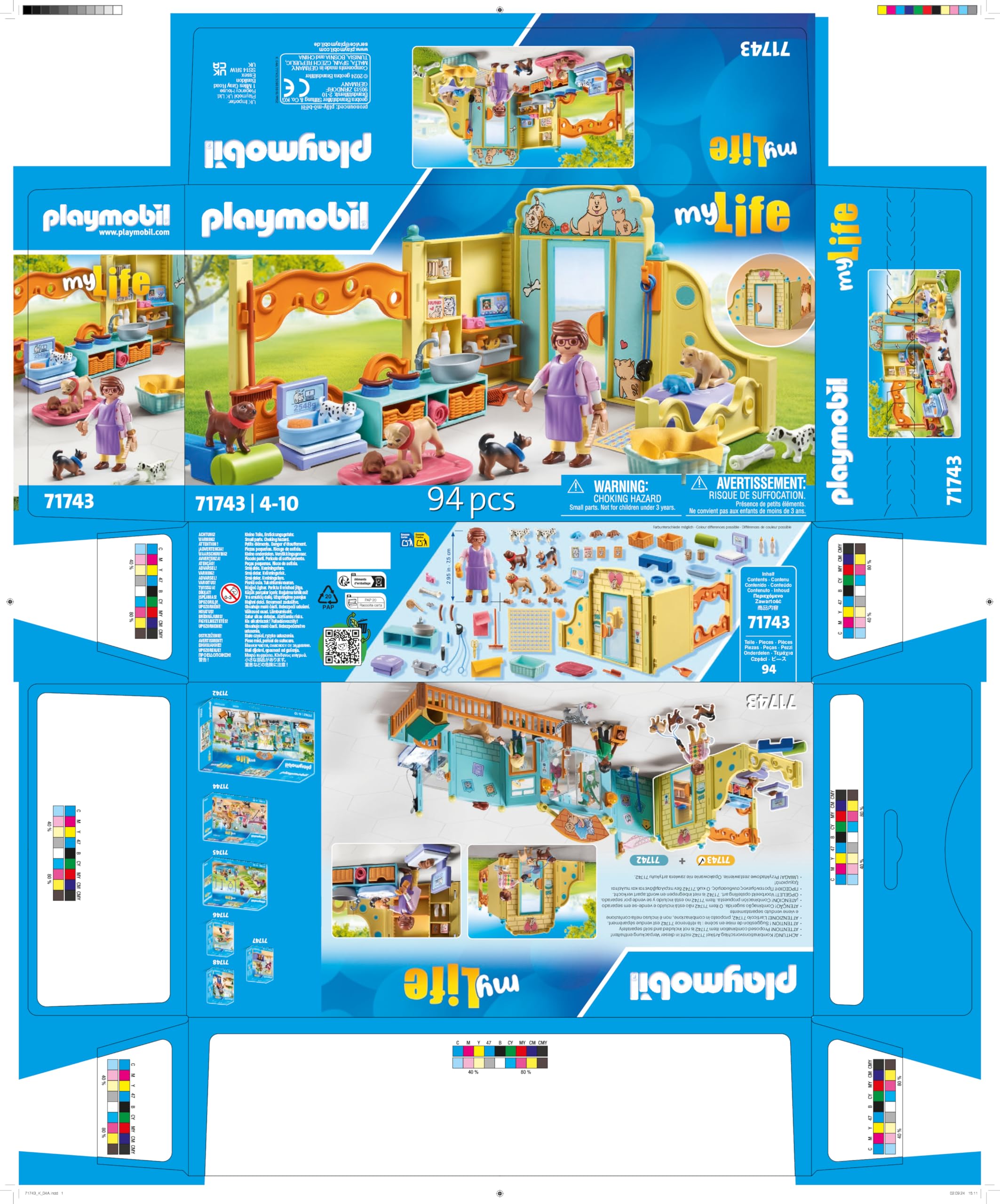 PLAYMOBIL My Life Puppy House Playset - Animal Figures Set for Kids Ages 4+ 4