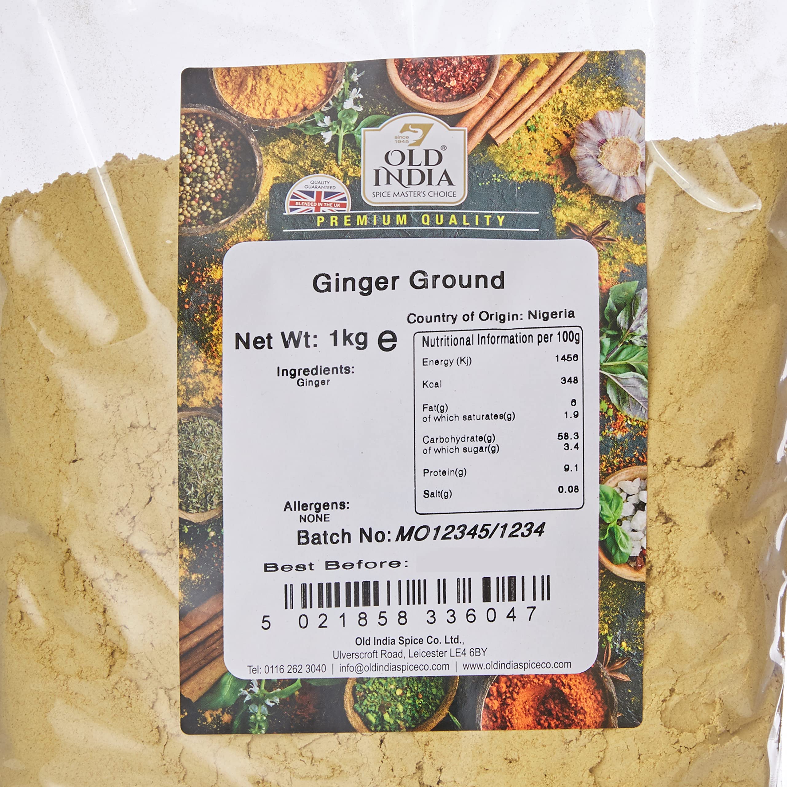 Old India Ground Ginger (1kg) - 100% Natural, GMO-Free Spice for Curries, Soups & Stews 3