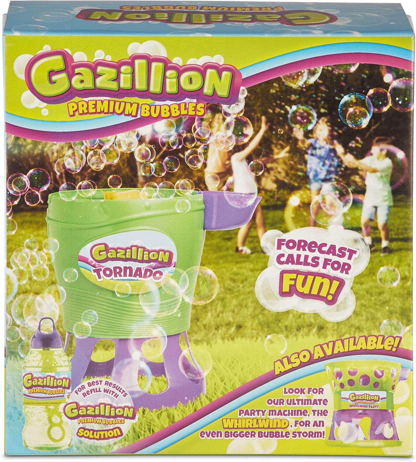 Gazillion Bubbles Gazillion Tornado Bubble Toy 36365, Green, Blue, Yellow, Multi 6